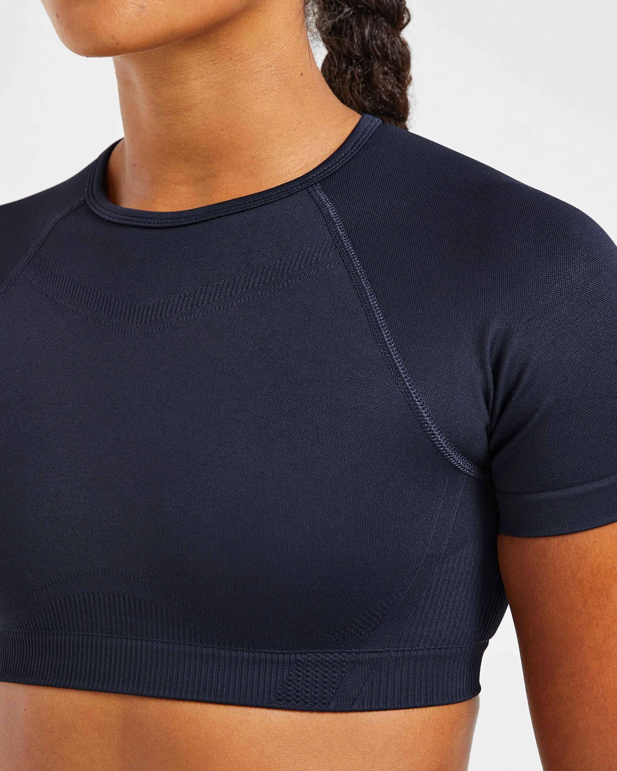 Balance V3 Seamless Crop Top - Navy sold by AYBL product image thumbnail 5