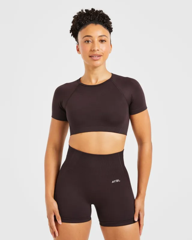 Balance V3 Seamless Crop Top - Dark Brown sold by AYBL