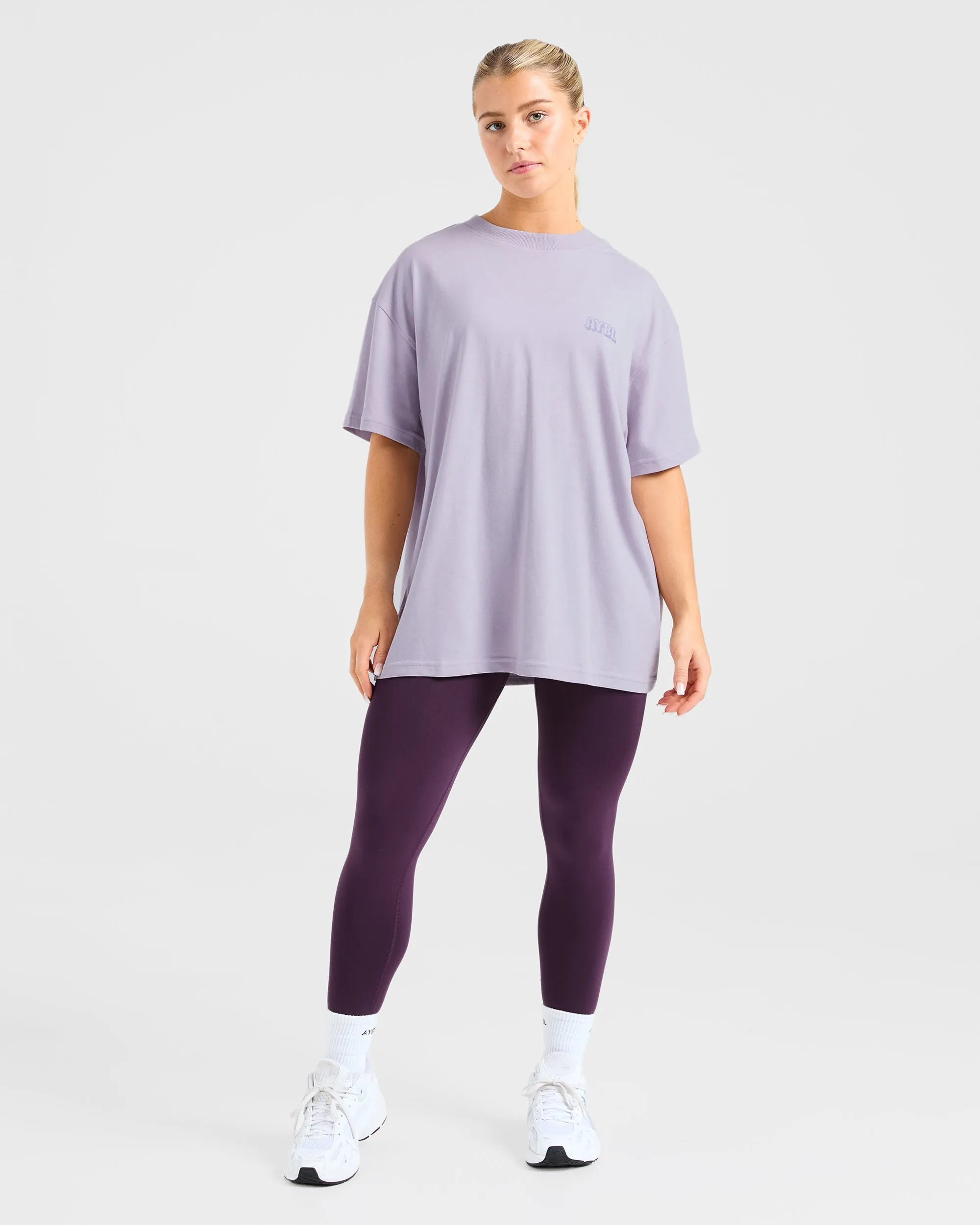Gym Girl Era Oversized T Shirt - Purple sold by AYBL product image thumbnail 4