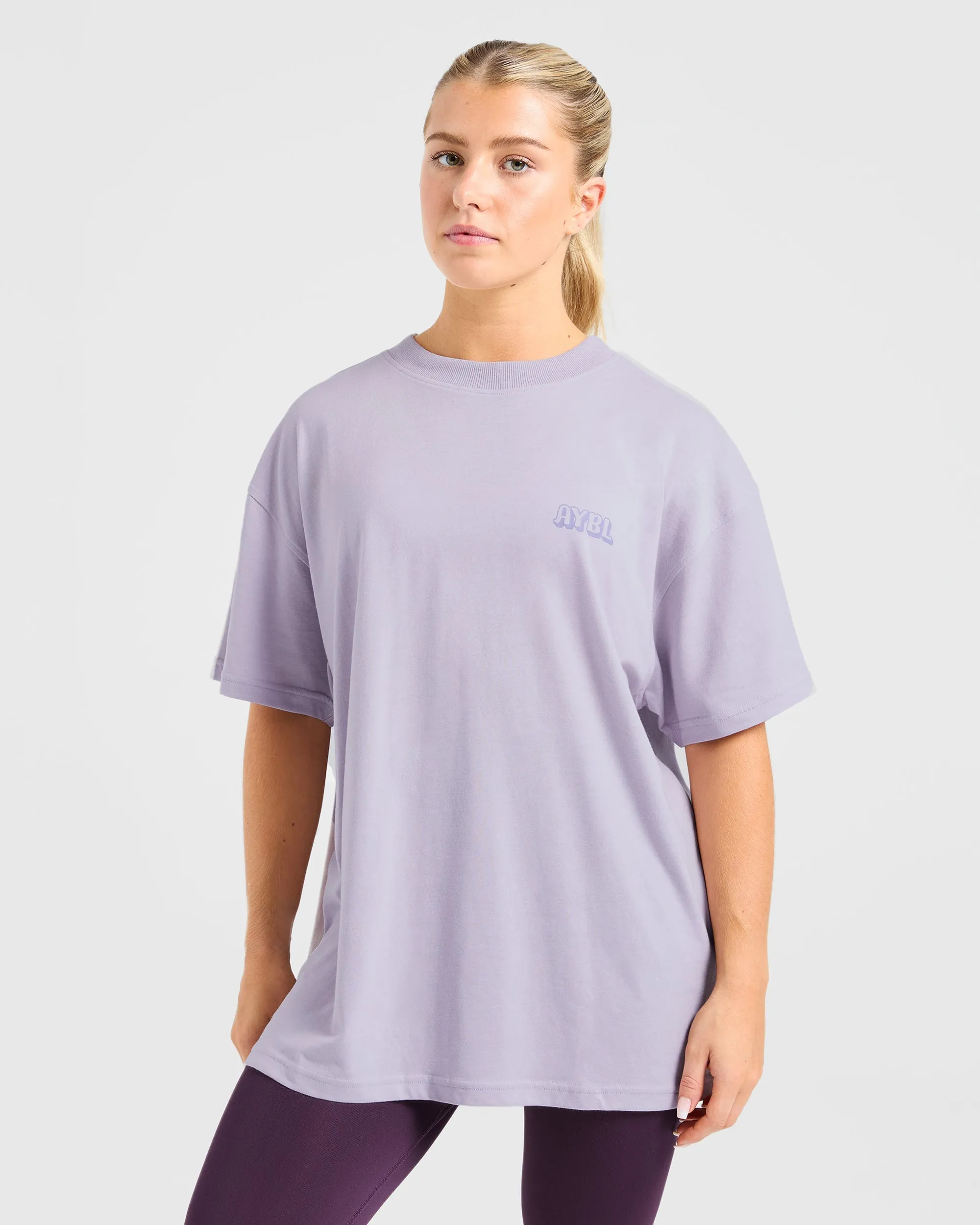 Gym Girl Era Oversized T Shirt - Purple sold by AYBL product image thumbnail 2