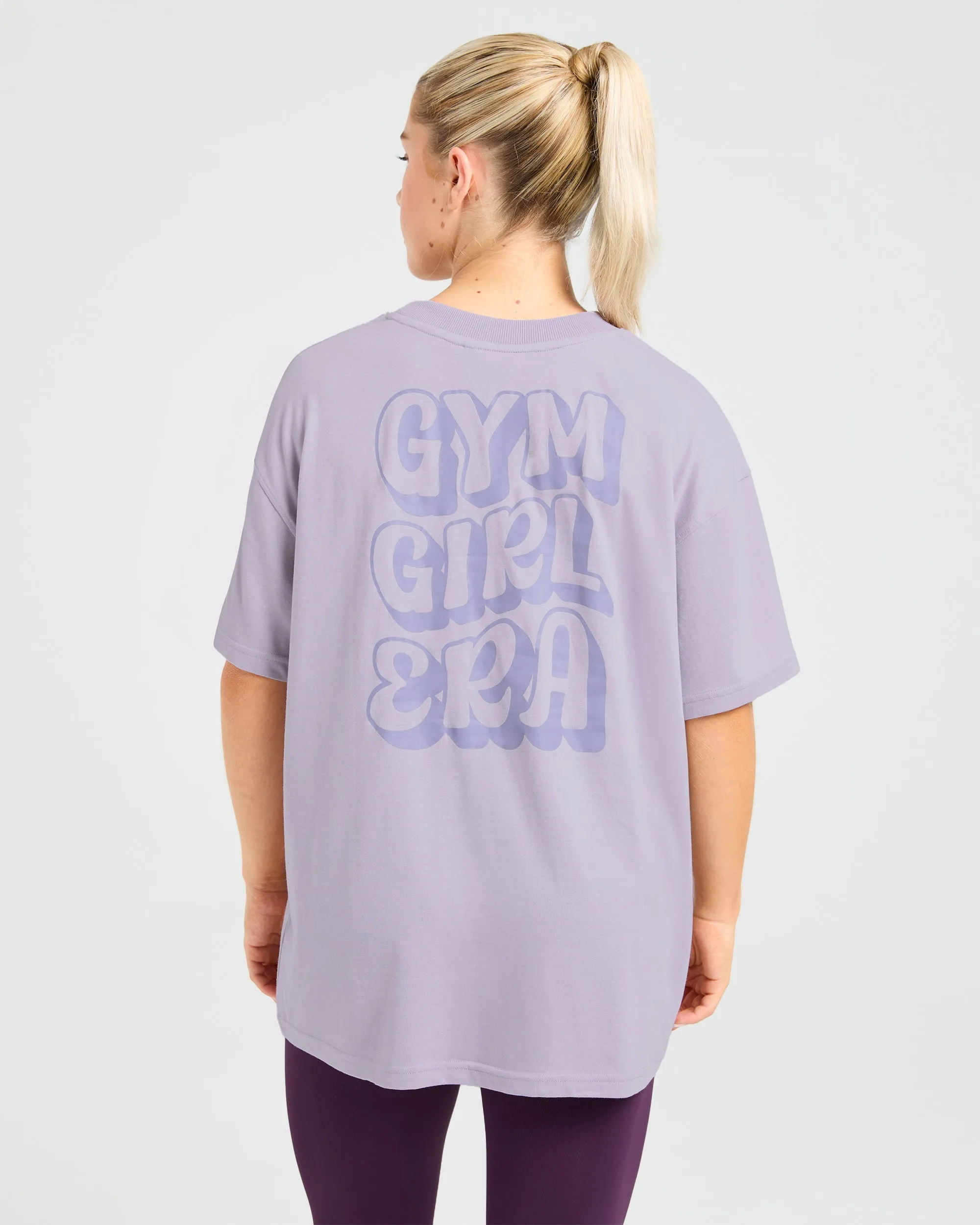 Gym Girl Era Oversized T Shirt - Purple sold by AYBL