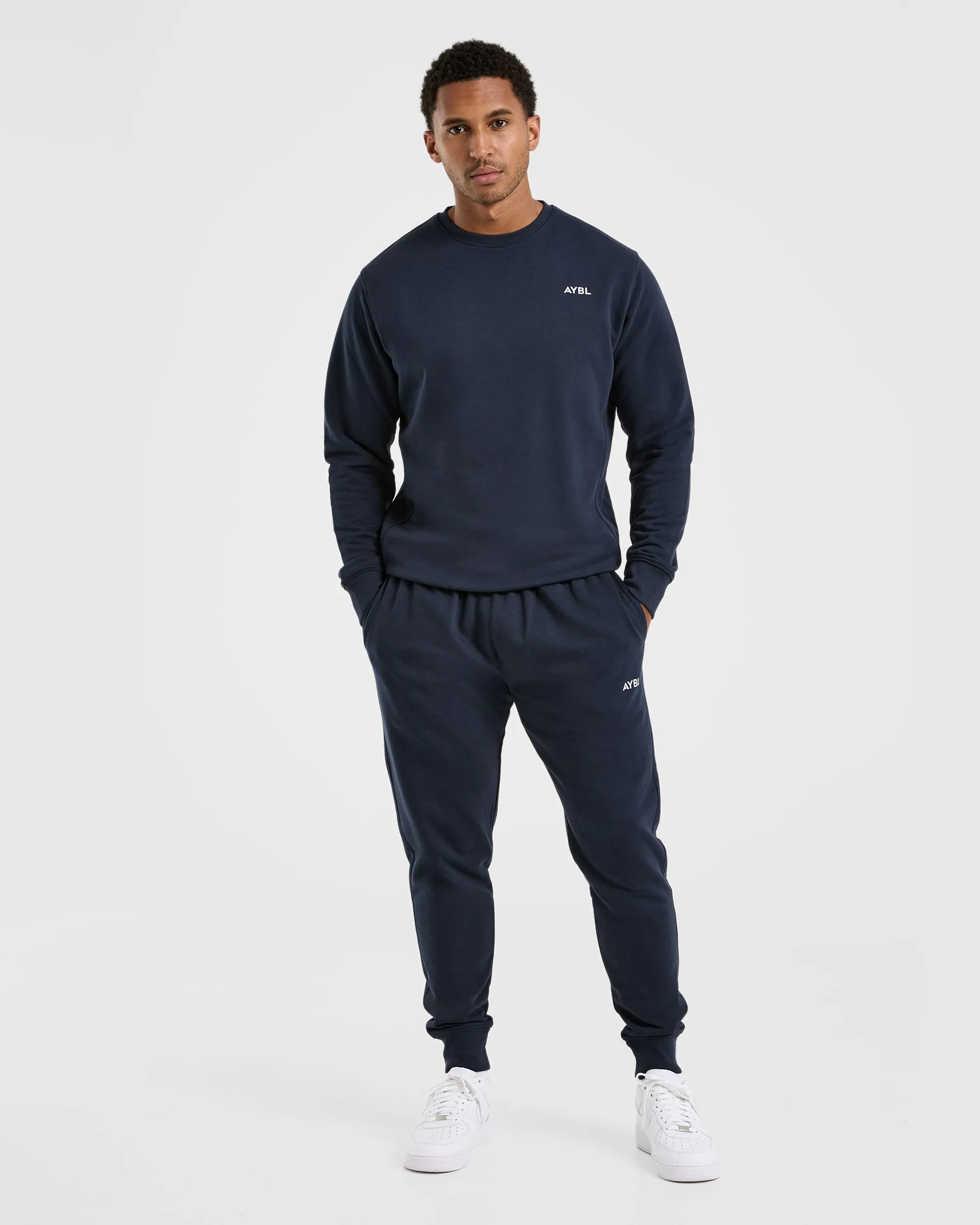 Essential Lightweight Sweater - Navy sold by AYBL product image thumbnail 3
