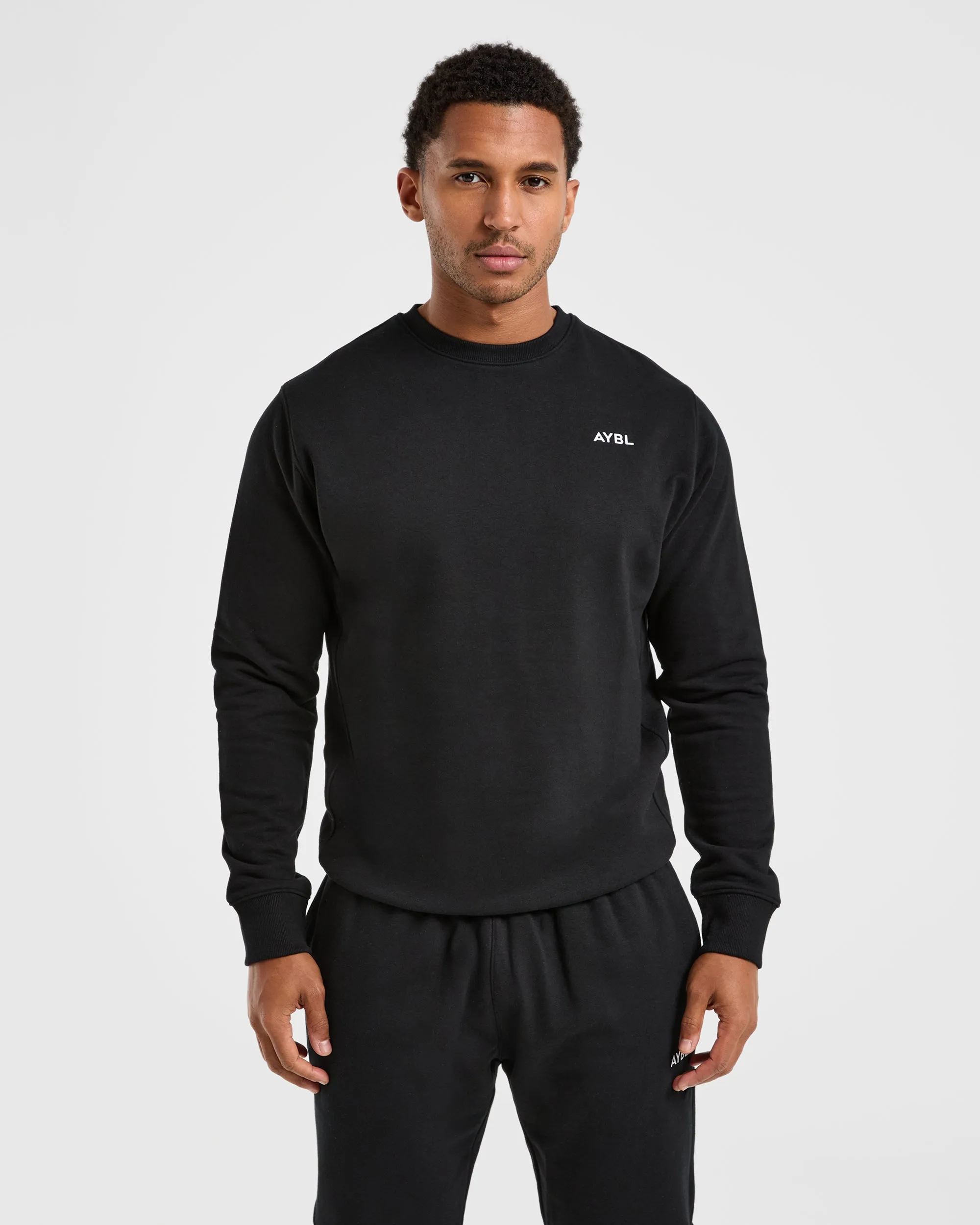 Essential Lightweight Sweater - Black sold by AYBL