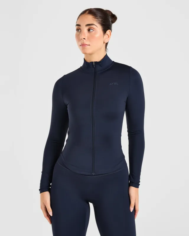 Sculpt Zip Jacket - Deep Navy sold by AYBL