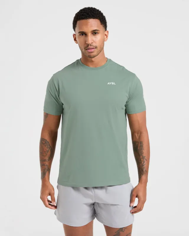 Essential T Shirt - Slate Green sold by AYBL