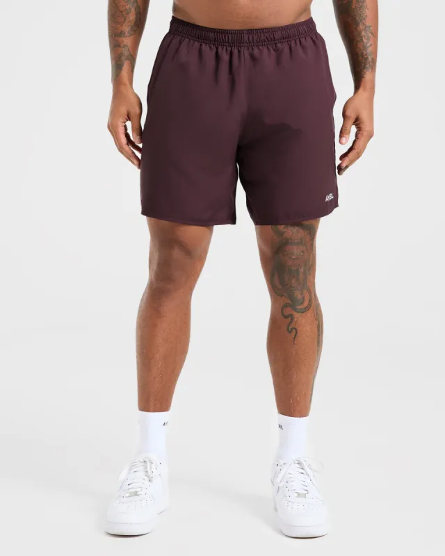 Core 7" Shorts - Dusty Plum sold by AYBL