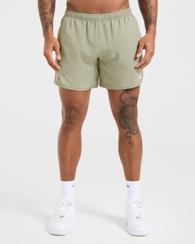 Core 5" Shorts - Desert Olive sold by AYBL