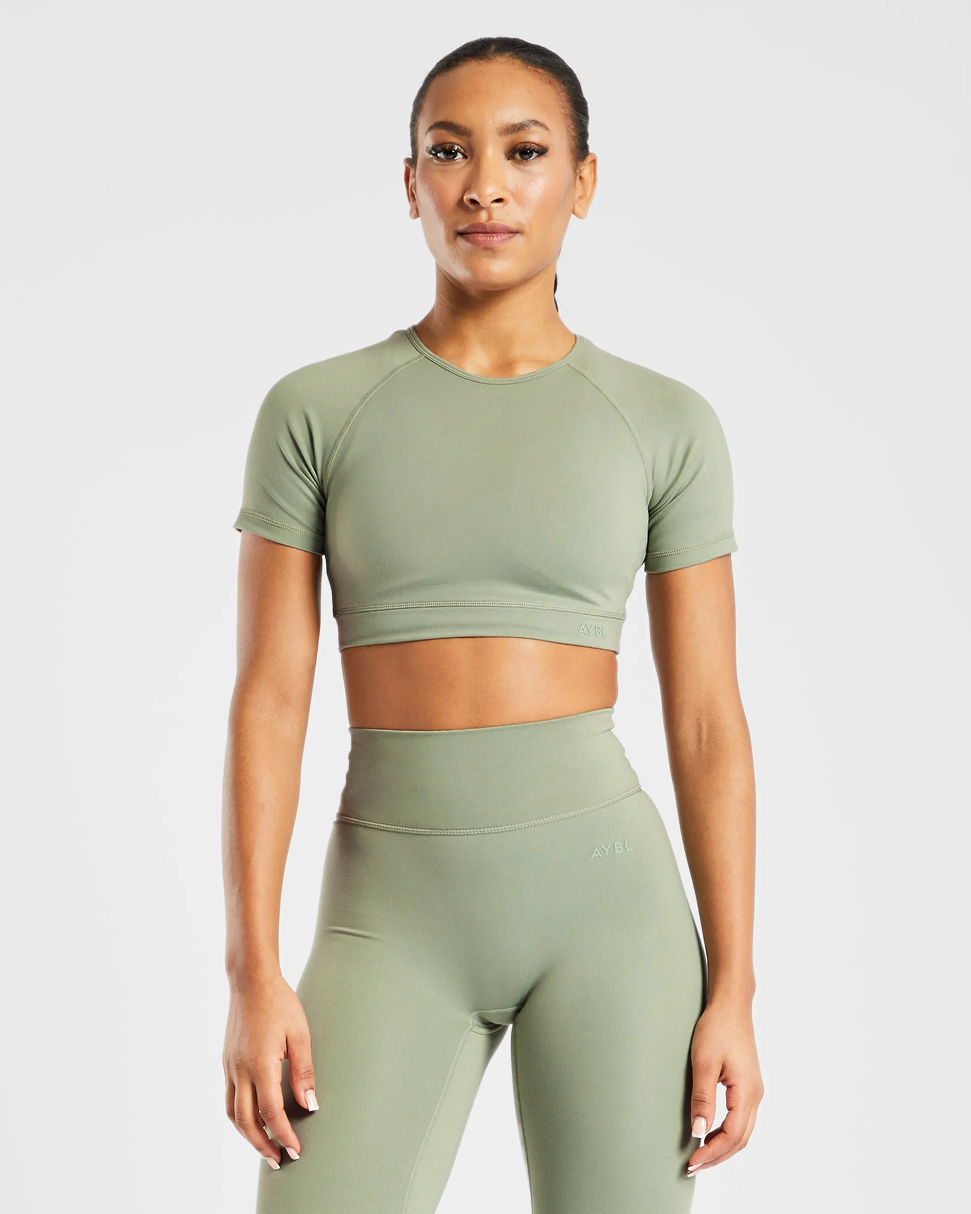 Staple Crop Top - Olive Green sold by AYBL