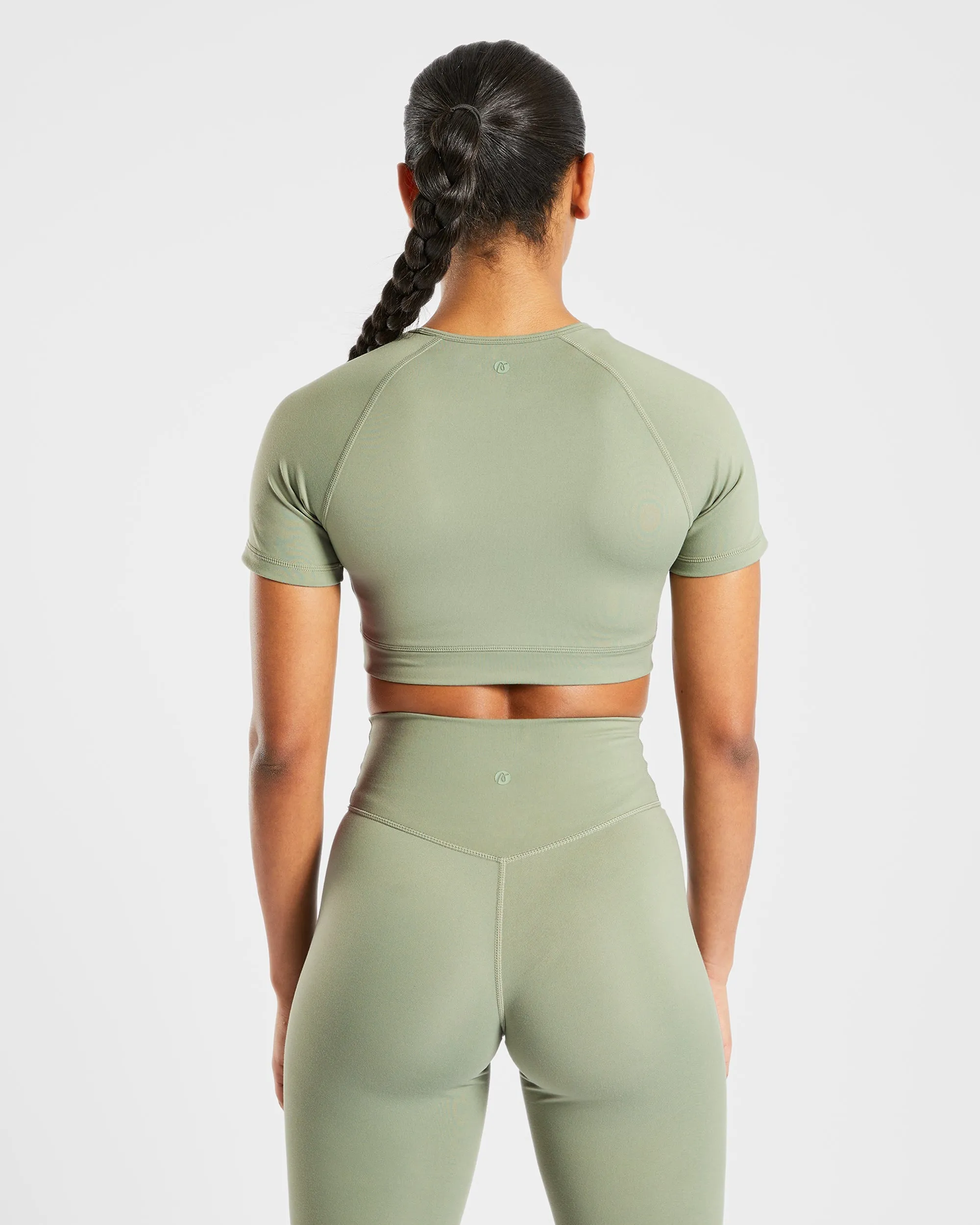 Staple Crop Top - Olive Green sold by AYBL product image thumbnail 2