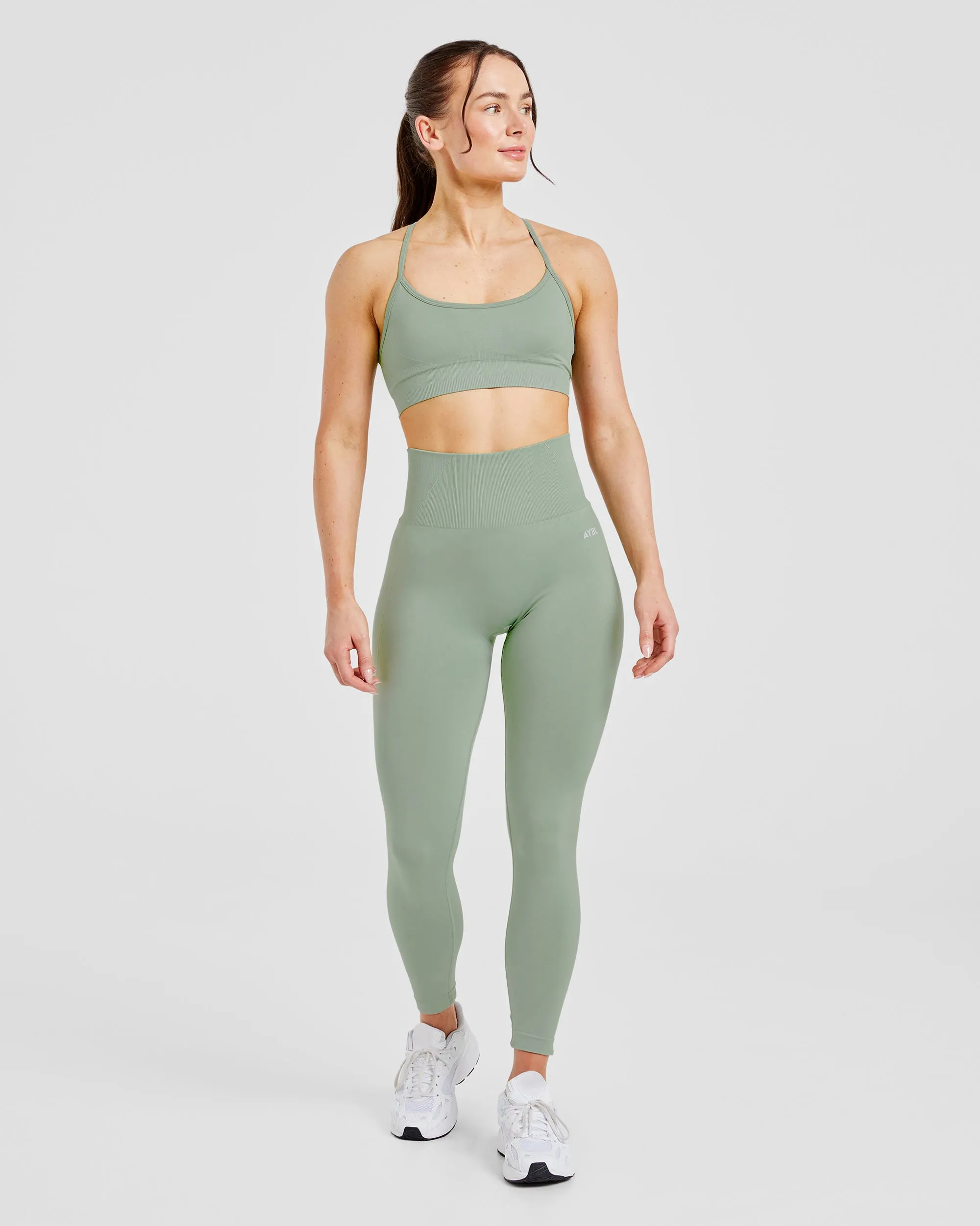 Empower Seamless Sports Bra - Grove Green sold by AYBL product image thumbnail 3