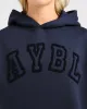 Varsity Oversized Outline Hoodie - Navy sold by AYBL