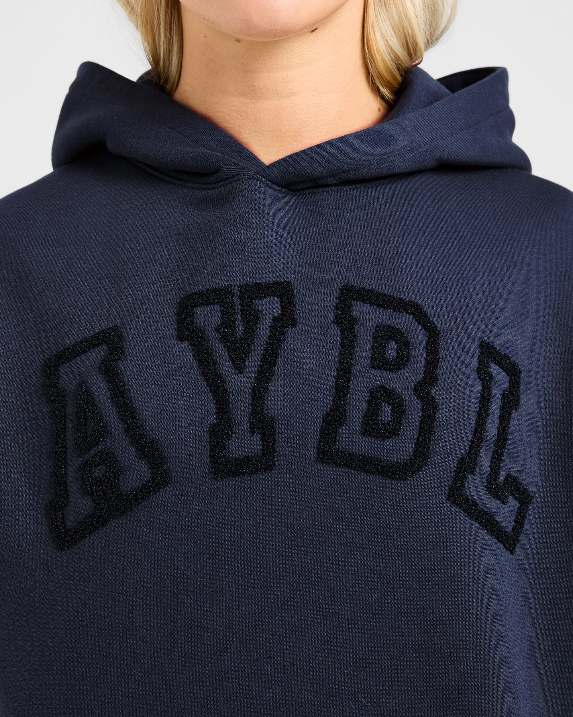 Varsity Oversized Outline Hoodie - Navy sold by AYBL product image thumbnail 5