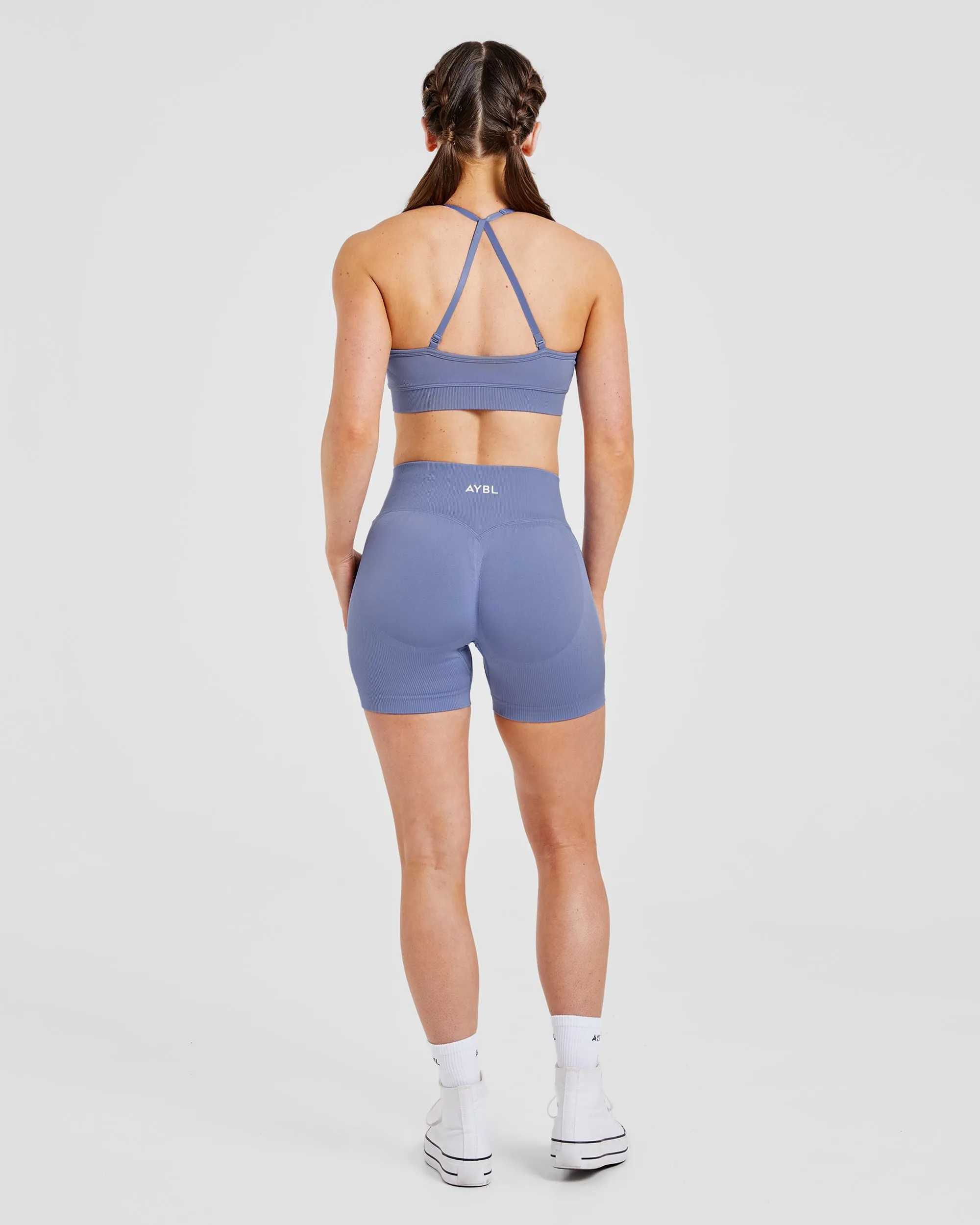 Adapt Seamless Sports Bra - Iris Blue sold by AYBL product image thumbnail 4