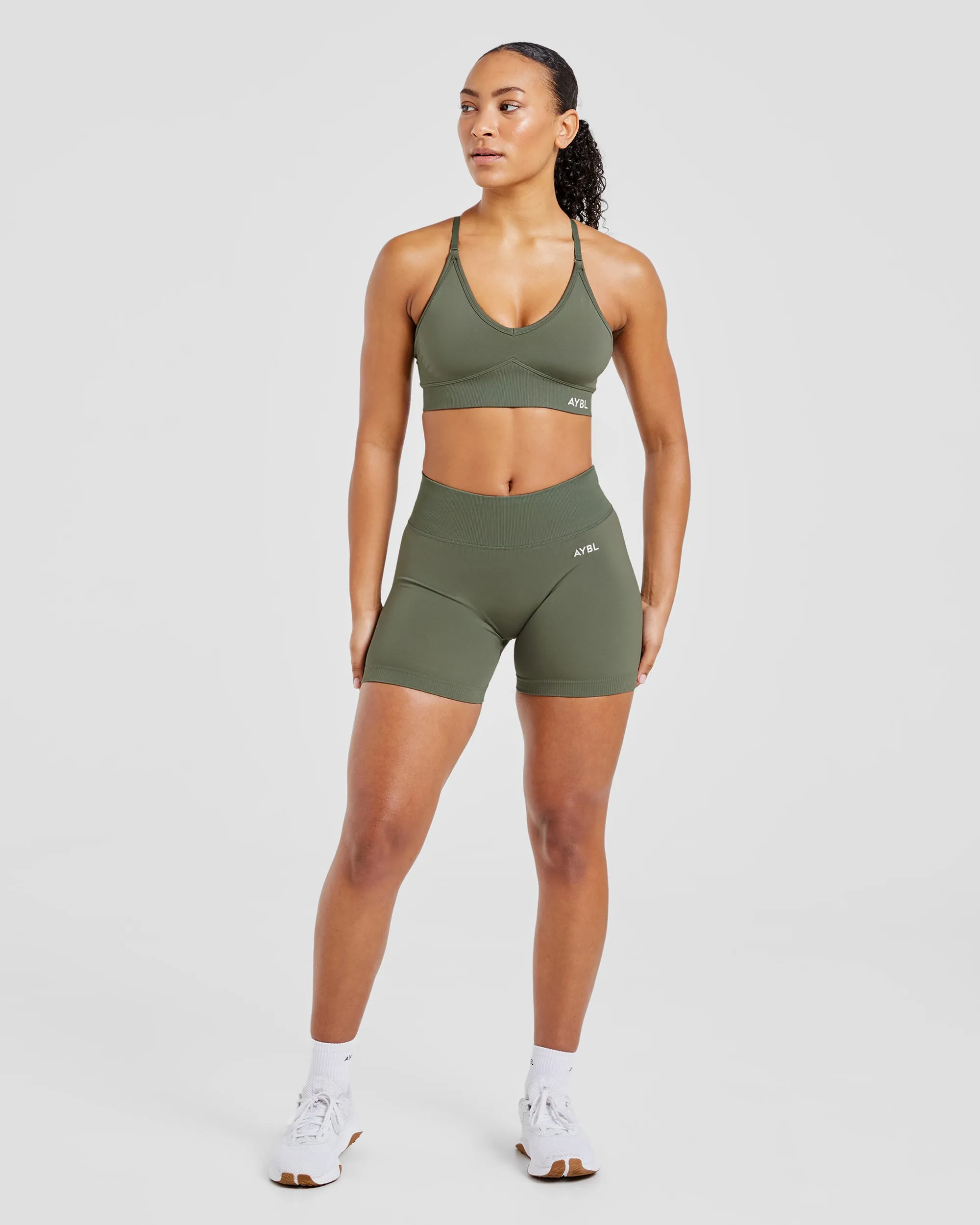 Adapt Seamless Sports Bra - Green sold by AYBL product image thumbnail 3