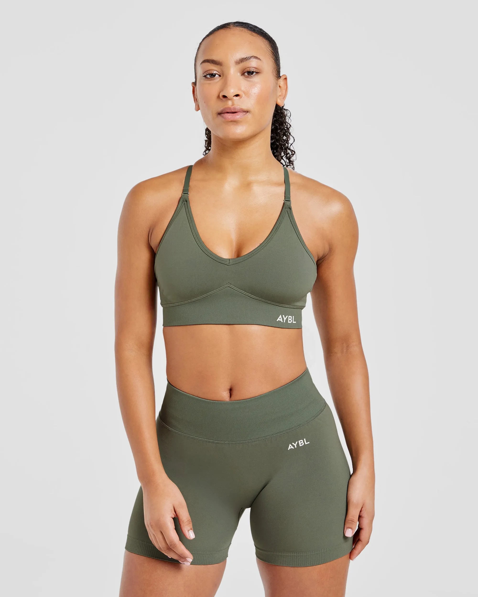 Adapt Seamless Sports Bra - Green sold by AYBL