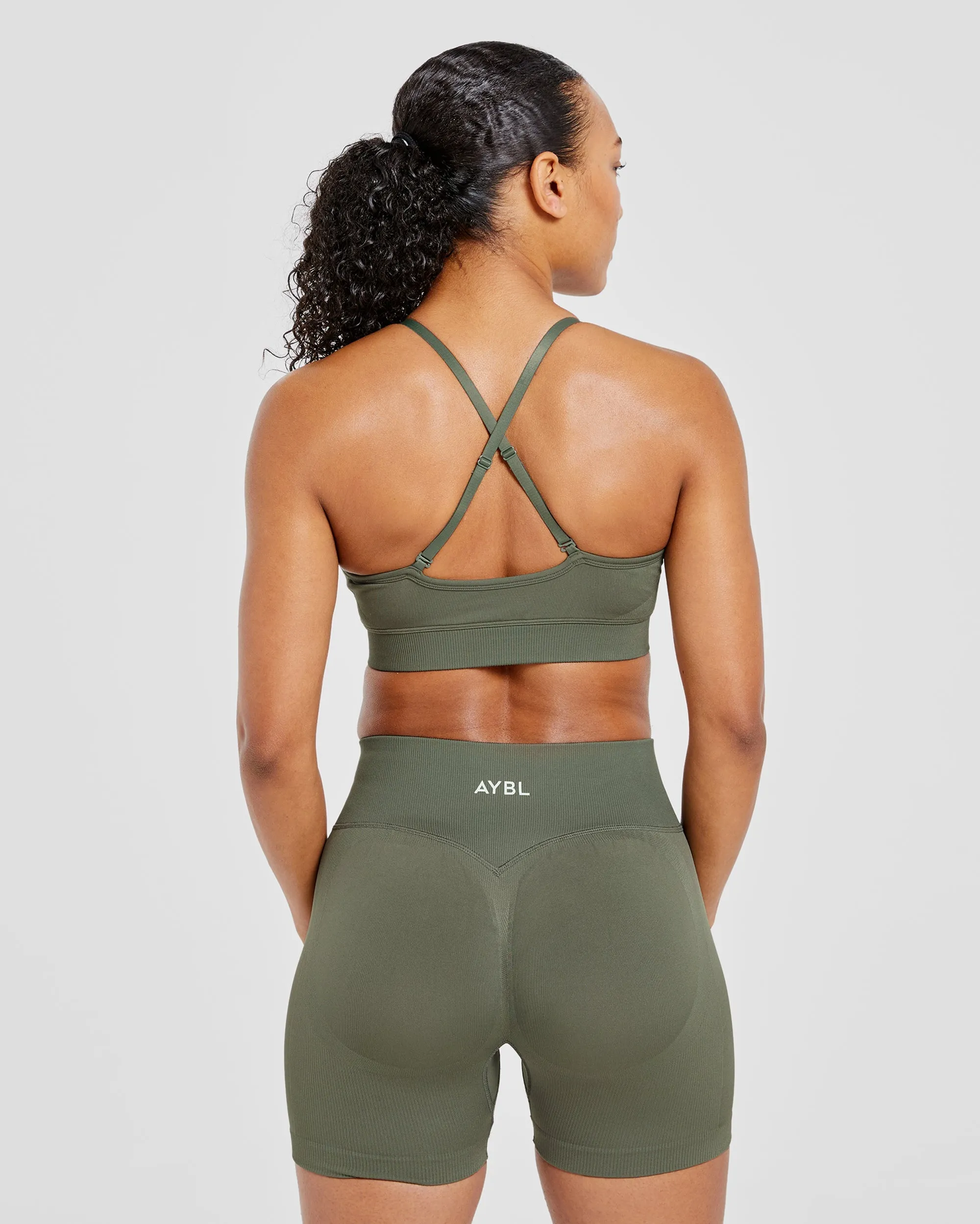 Adapt Seamless Sports Bra - Green sold by AYBL product image thumbnail 2