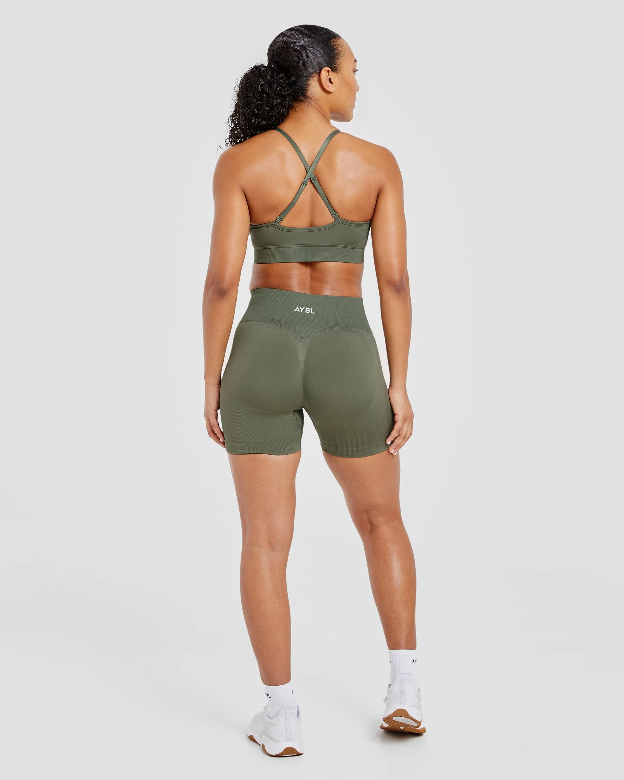 Adapt Seamless Sports Bra - Green sold by AYBL product image thumbnail 4