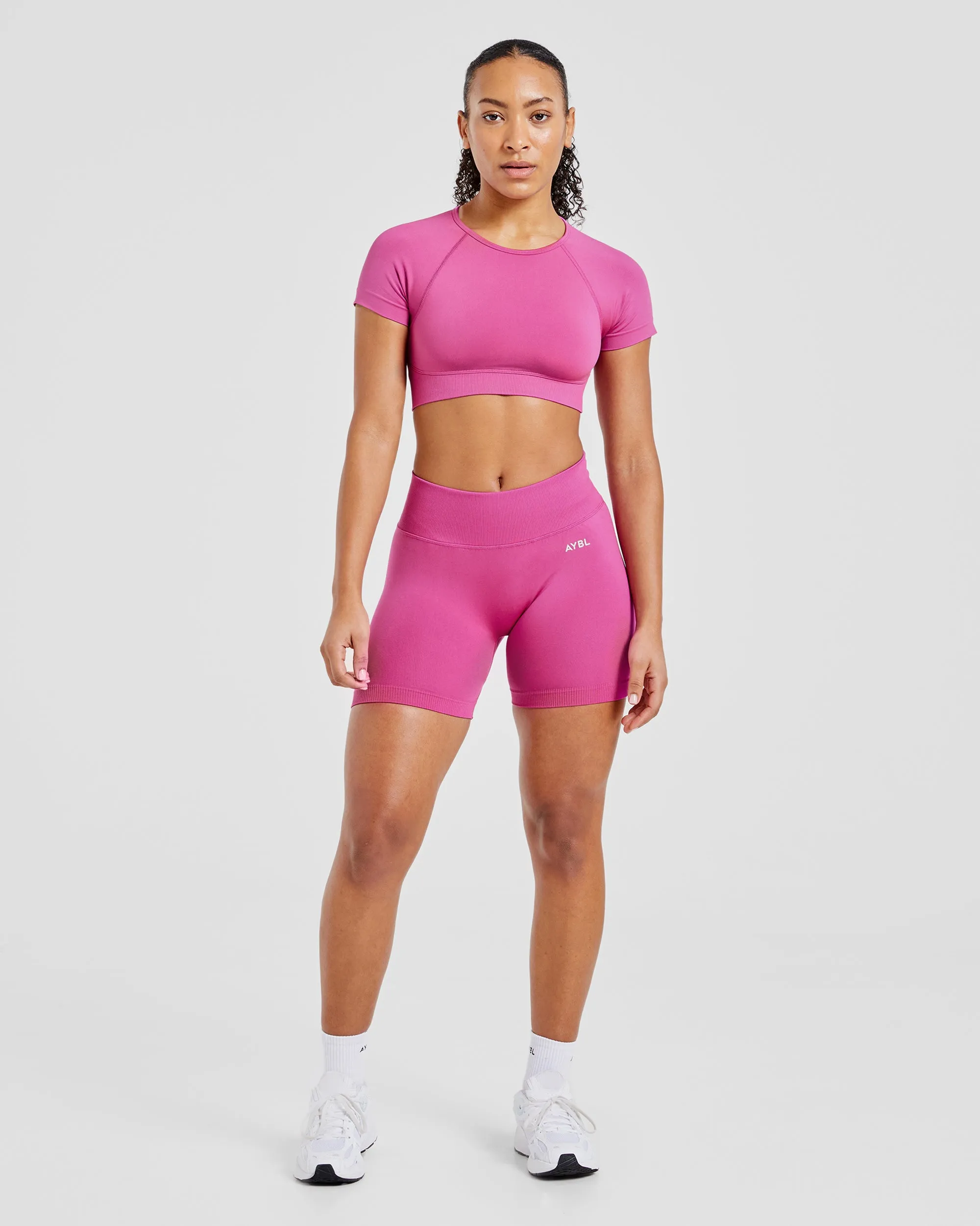 Adapt Seamless Shorts | 4.5" - Pink sold by AYBL product image thumbnail 3
