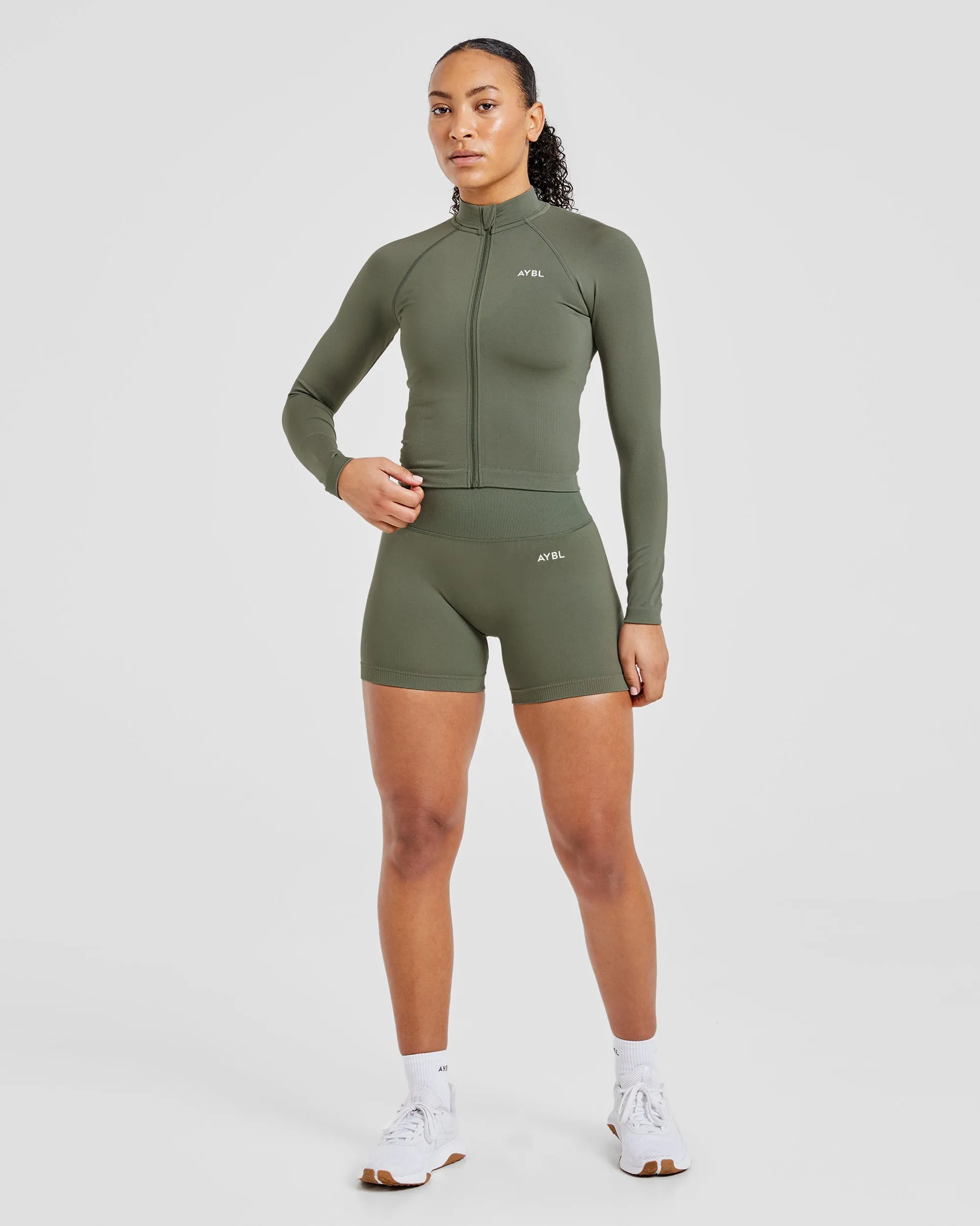 Adapt Seamless Jacket - Green sold by AYBL product image thumbnail 3