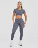 Adapt Seamless Crop Top - Slate sold by AYBL
