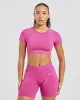 Adapt Seamless Crop Top - Pink sold by AYBL