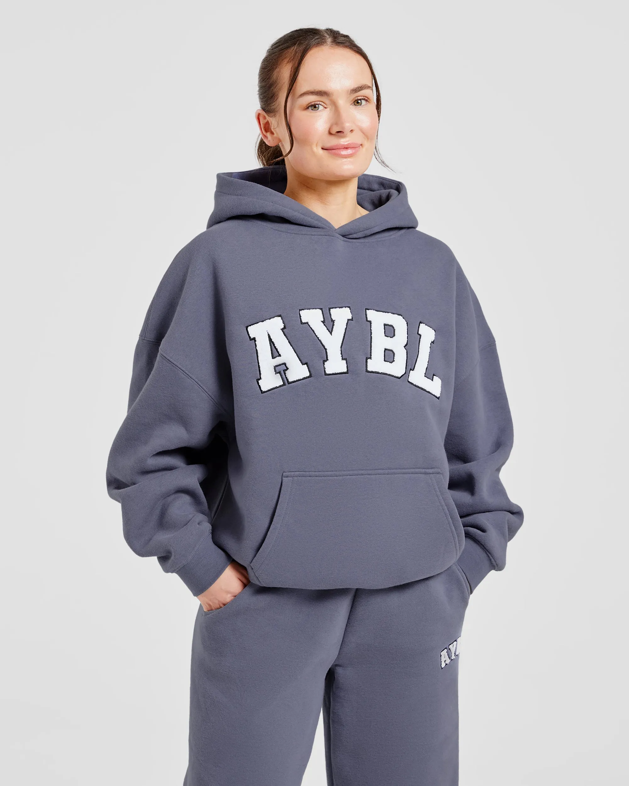 Varsity Oversized Hoodie - Slate sold by AYBL