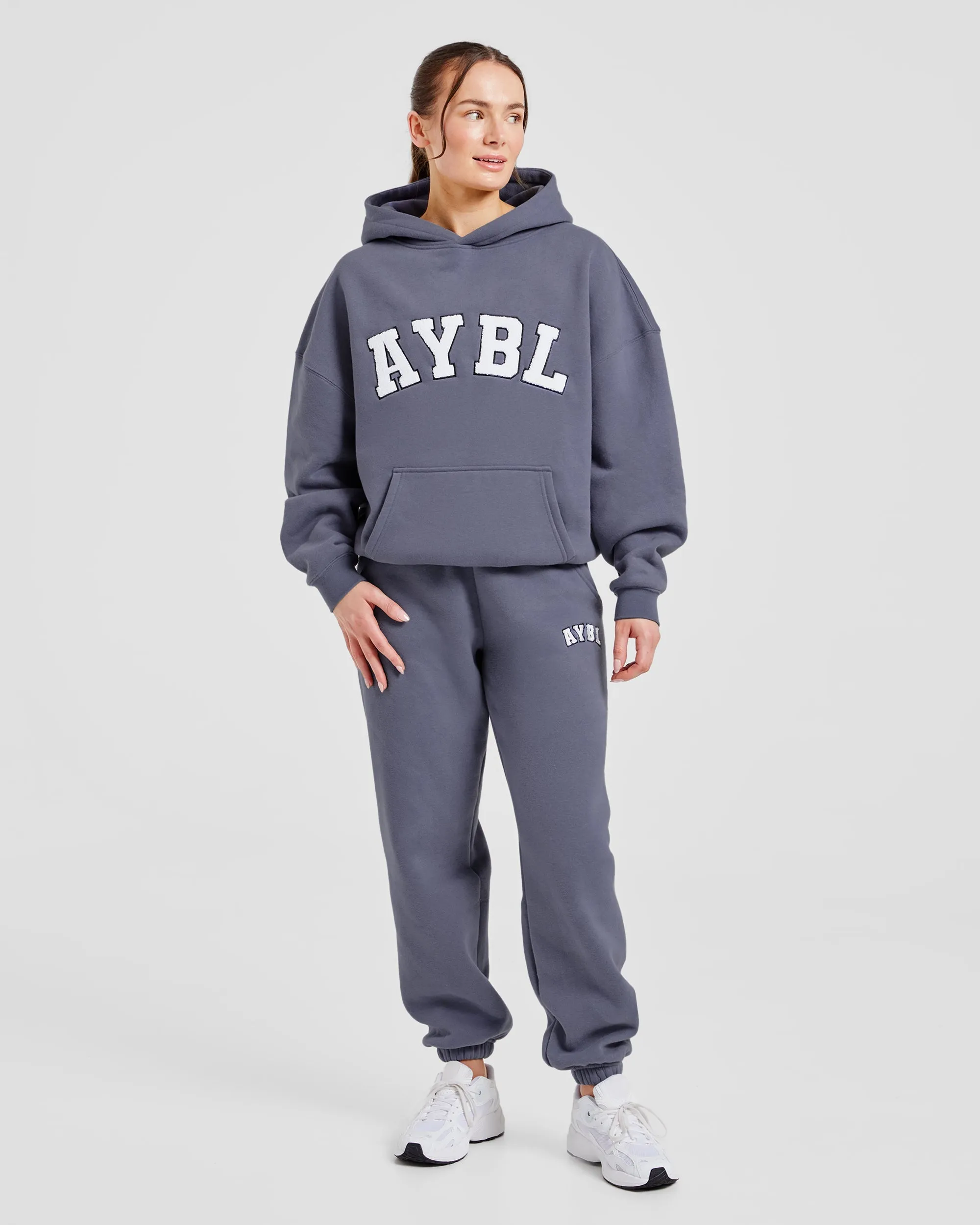 Varsity Oversized Hoodie - Slate sold by AYBL product image thumbnail 3