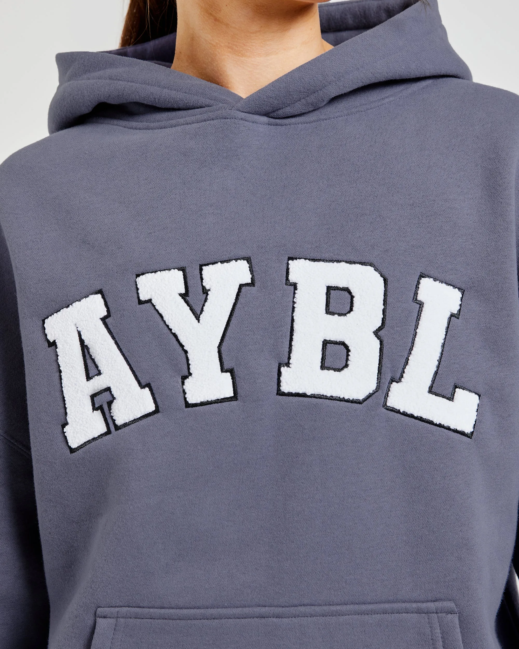 Varsity Oversized Hoodie - Slate sold by AYBL product image thumbnail 5