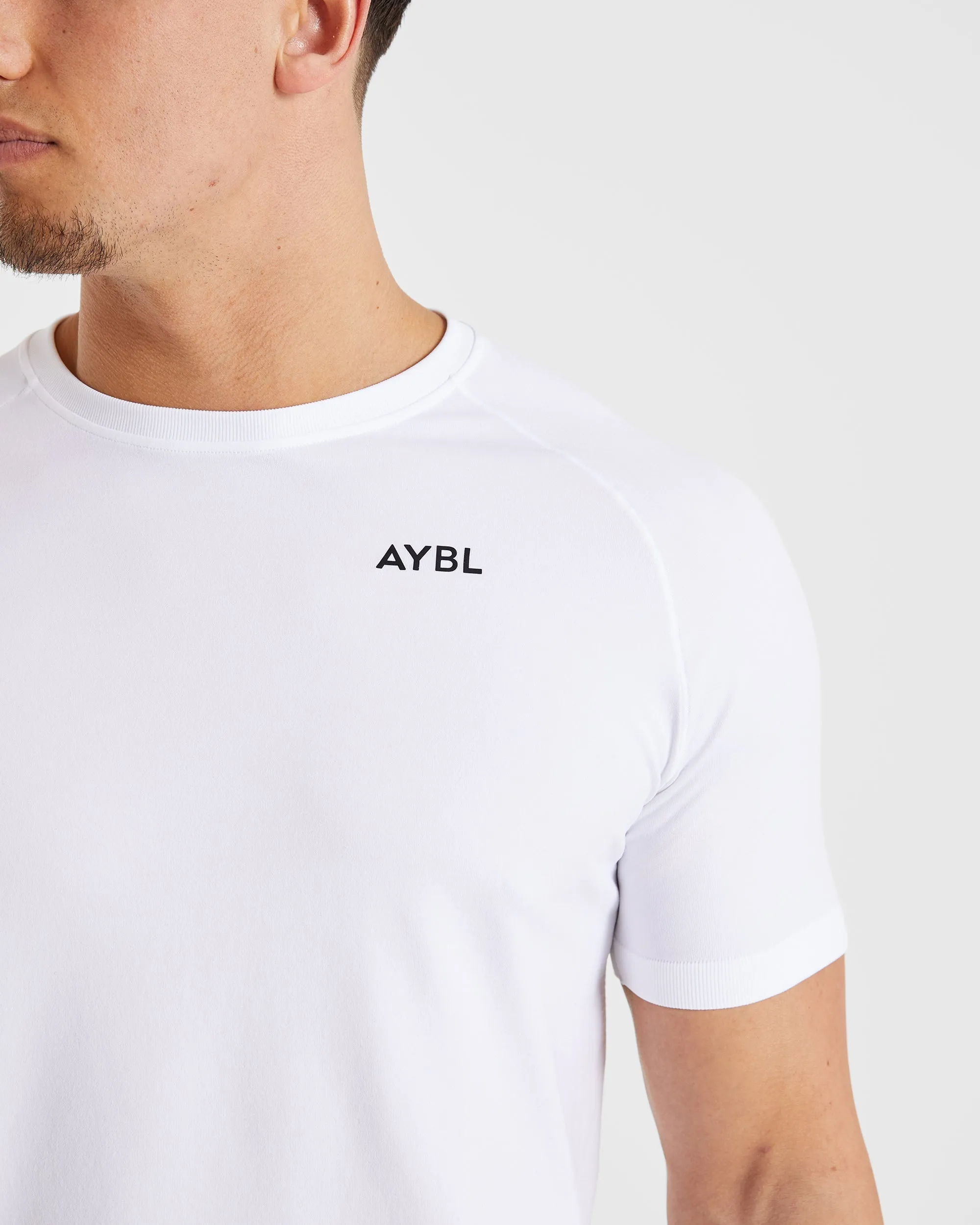 Ascend Seamless T Shirt - White sold by AYBL product image thumbnail 5
