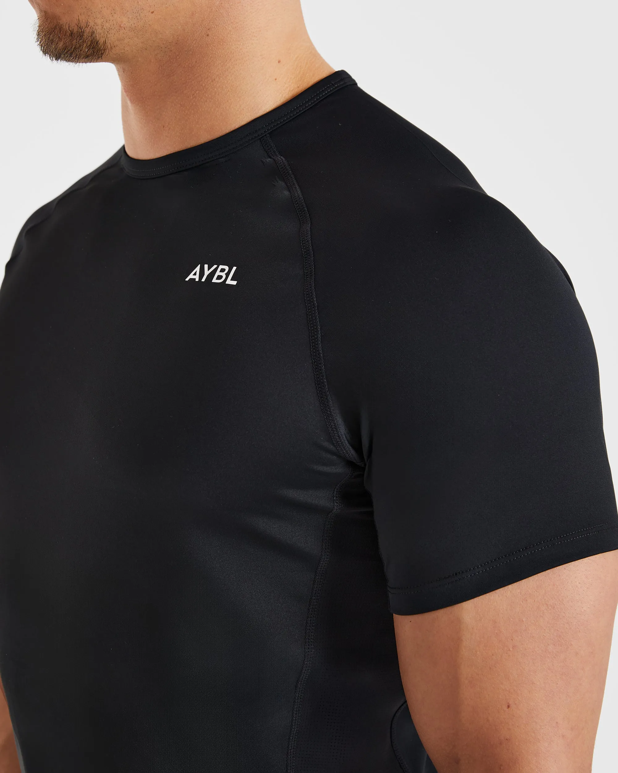 Compression Relaxed T Shirt - Black sold by AYBL product image thumbnail 5