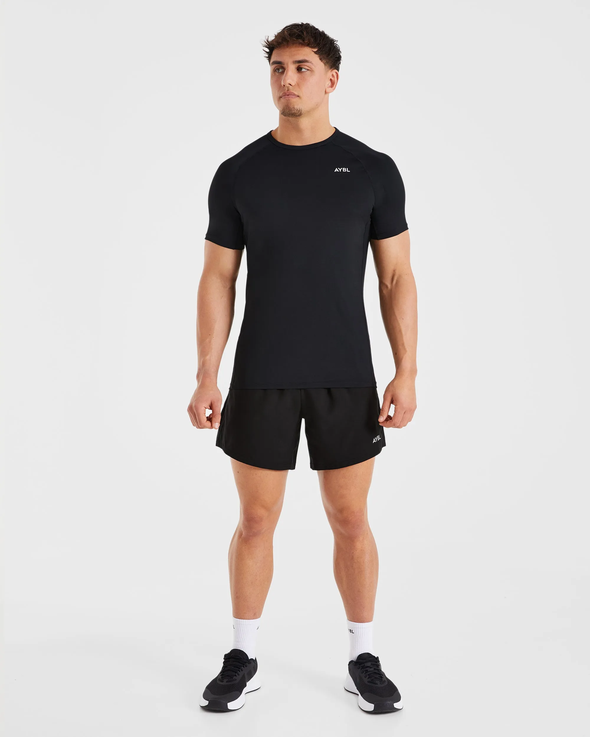 Compression Relaxed T Shirt - Black sold by AYBL product image thumbnail 3