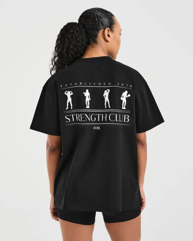 Strength Club Oversized T Shirt - Black sold by AYBL