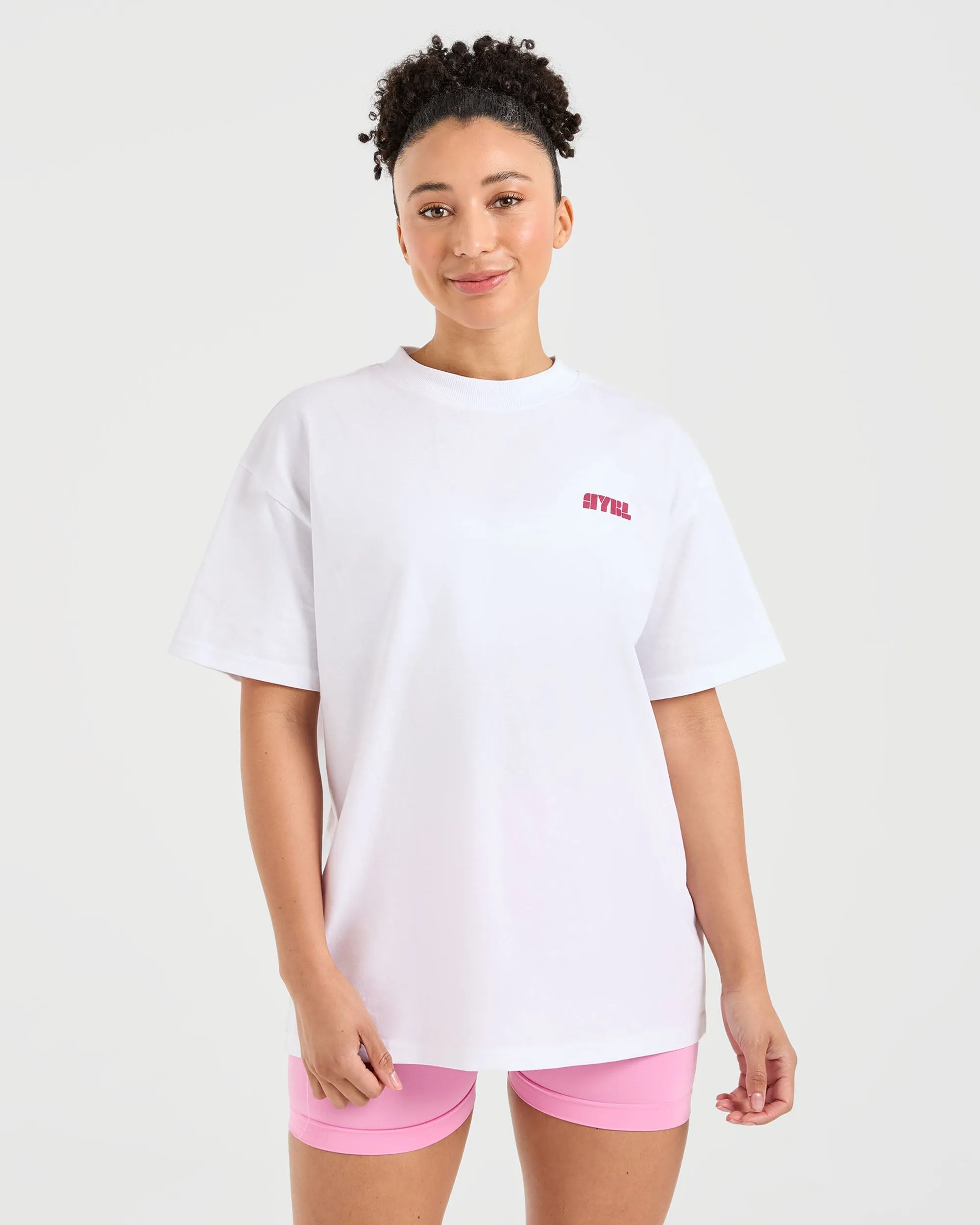 Athletics Retro Oversized T Shirt - White sold by AYBL product image thumbnail 2