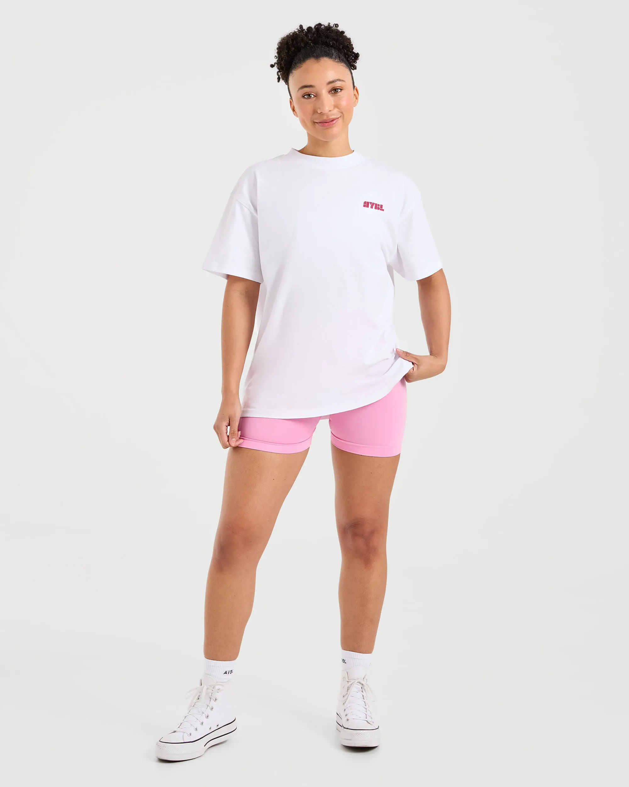 Athletics Retro Oversized T Shirt - White sold by AYBL product image thumbnail 4