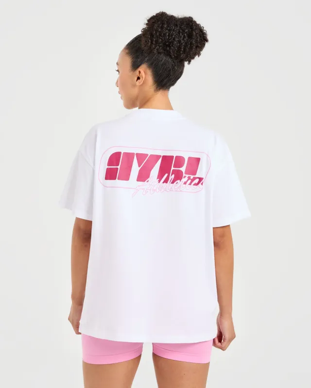 Athletics Retro Oversized T Shirt - White sold by AYBL