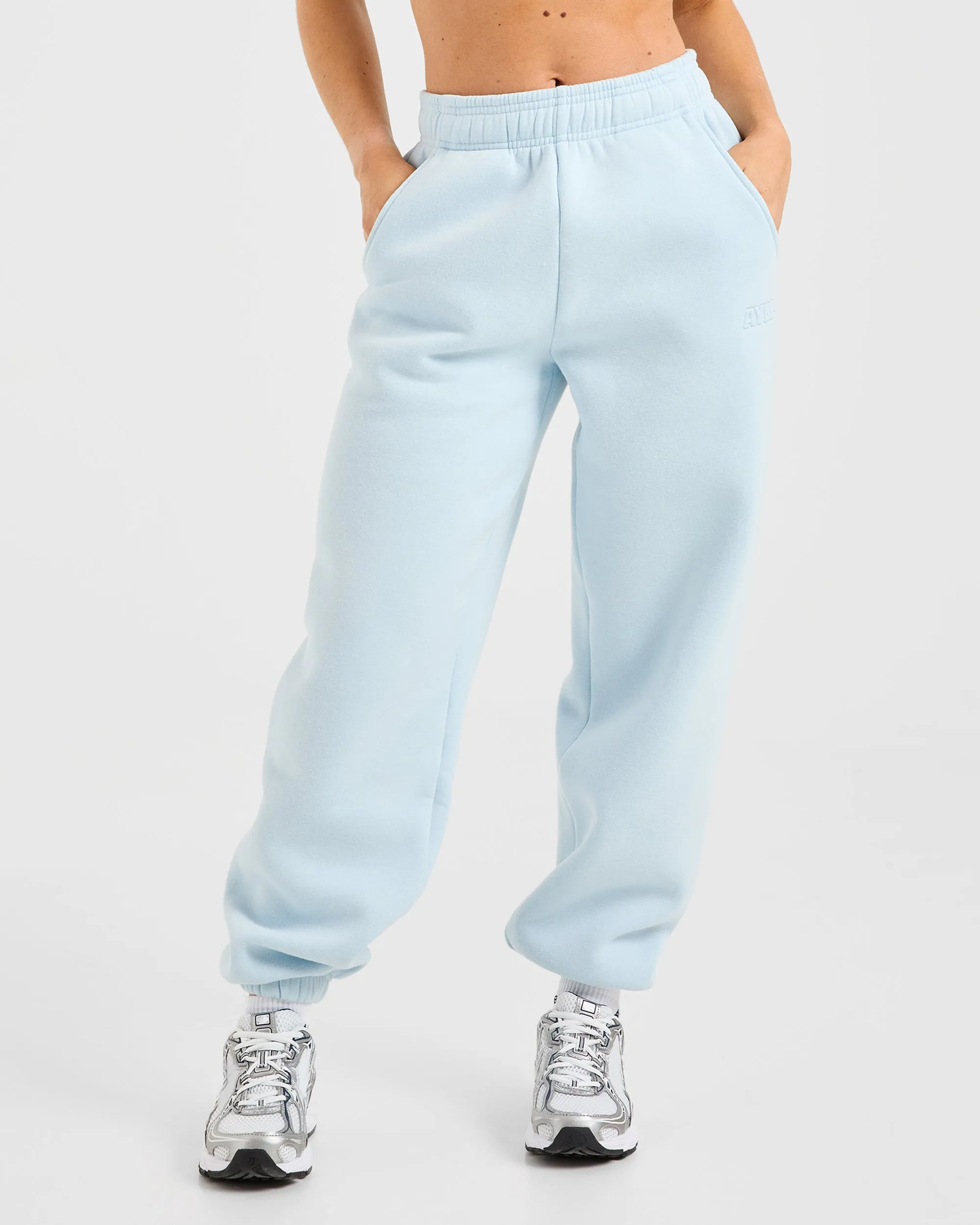 Classic Plush Oversized Joggers - Pastel Blue sold by AYBL
