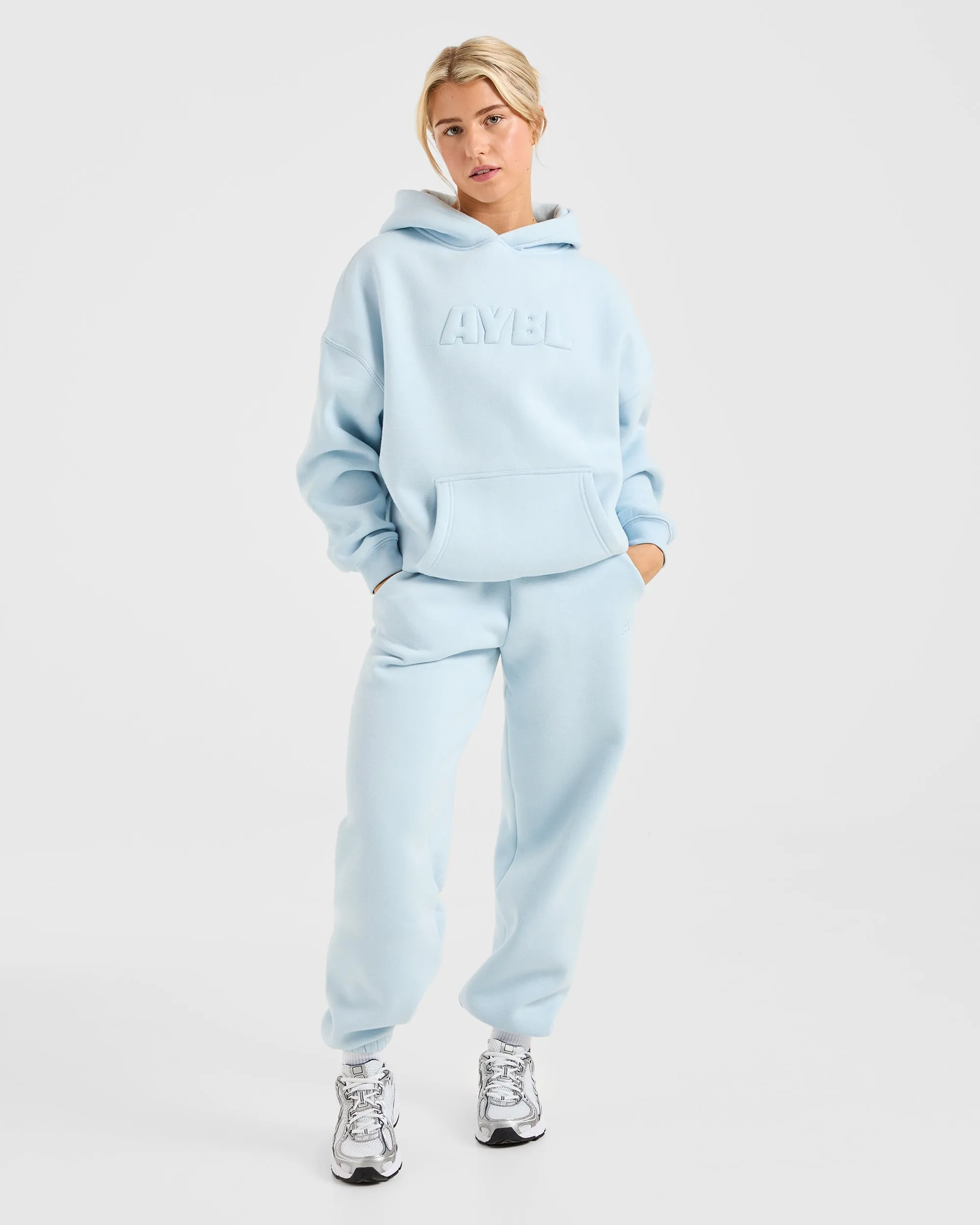 Classic Plush Oversized Joggers - Pastel Blue sold by AYBL product image thumbnail 3