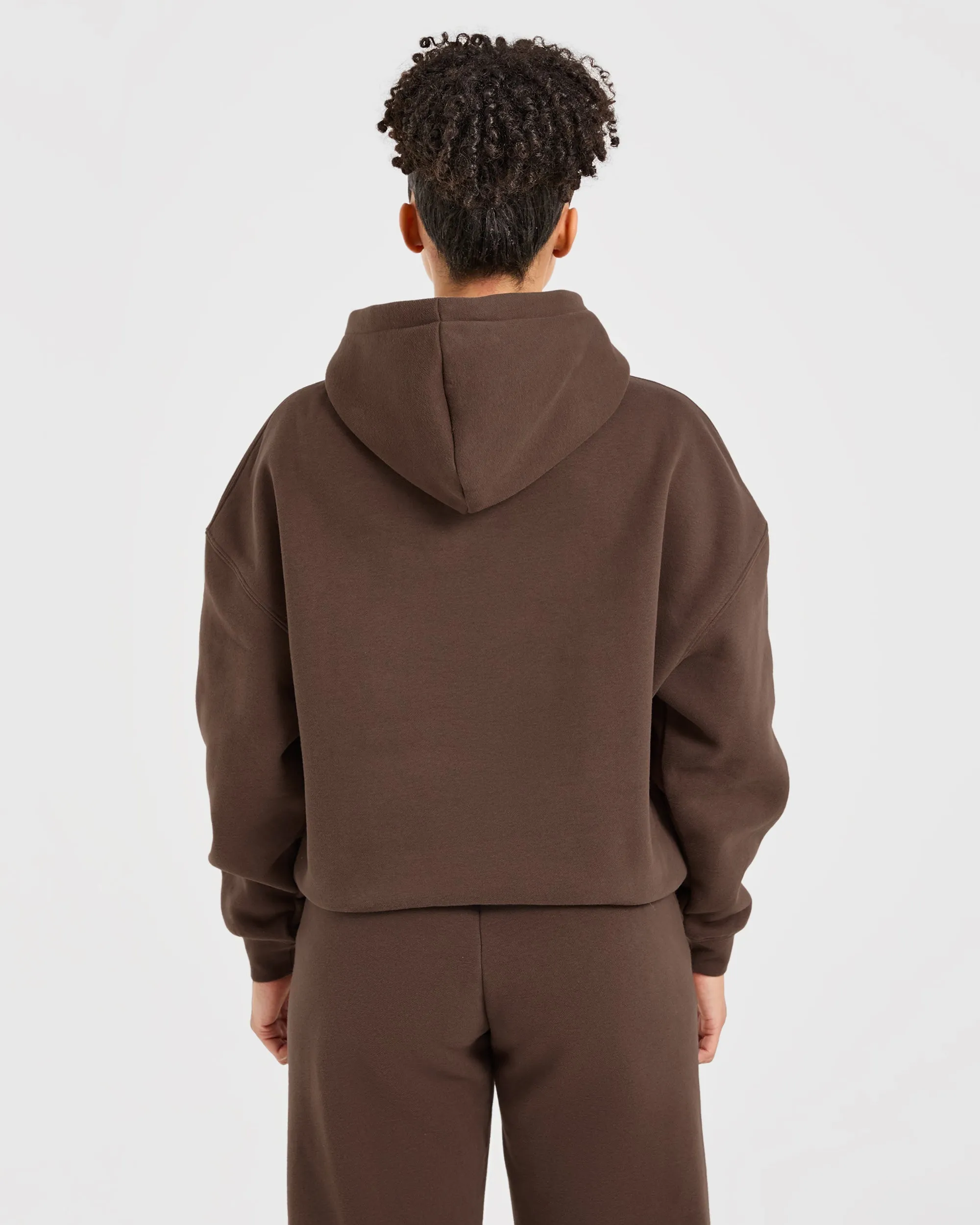 Classic Plush Oversized Hoodie - Brown sold by AYBL product image thumbnail 2