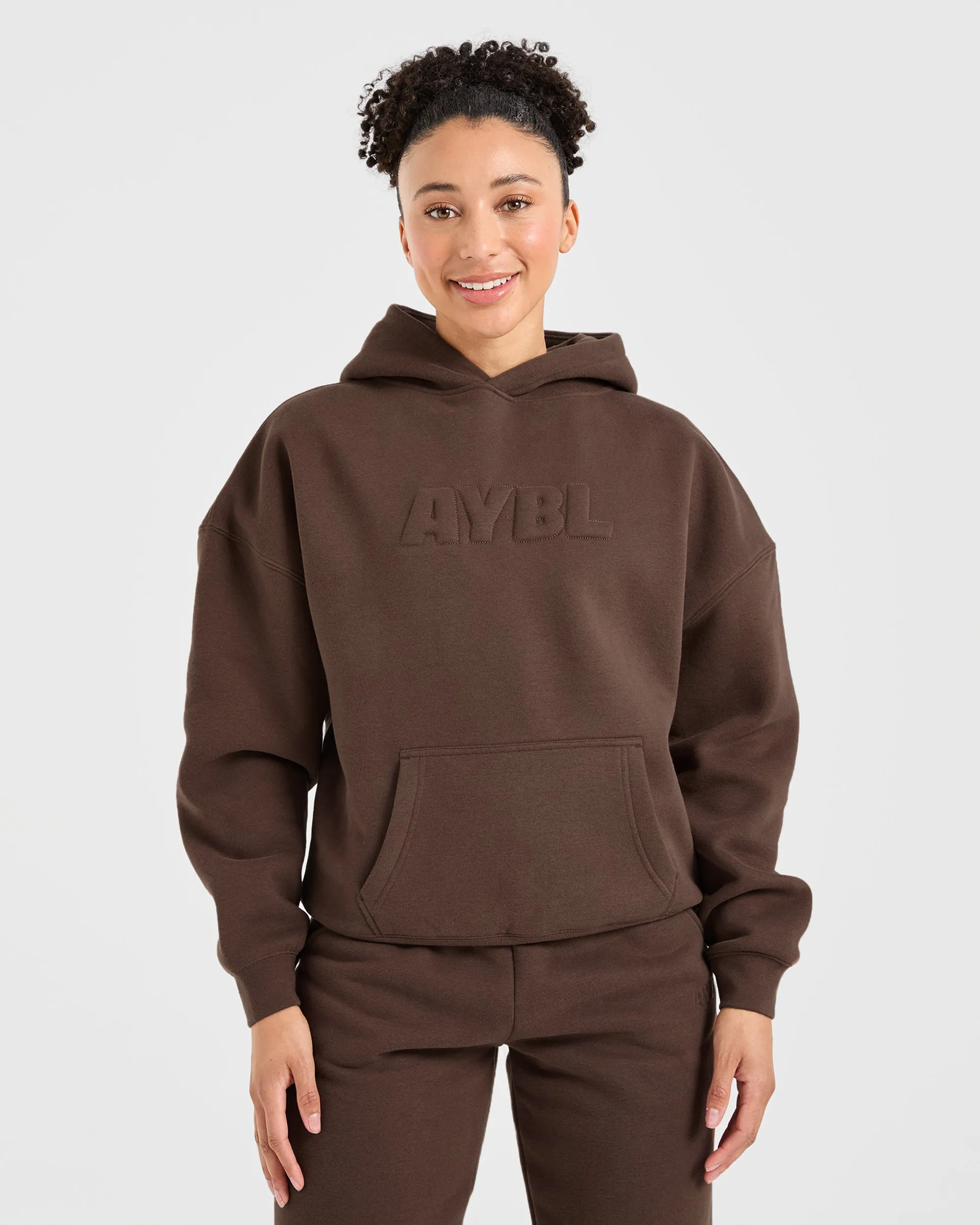 Classic Plush Oversized Hoodie - Brown sold by AYBL
