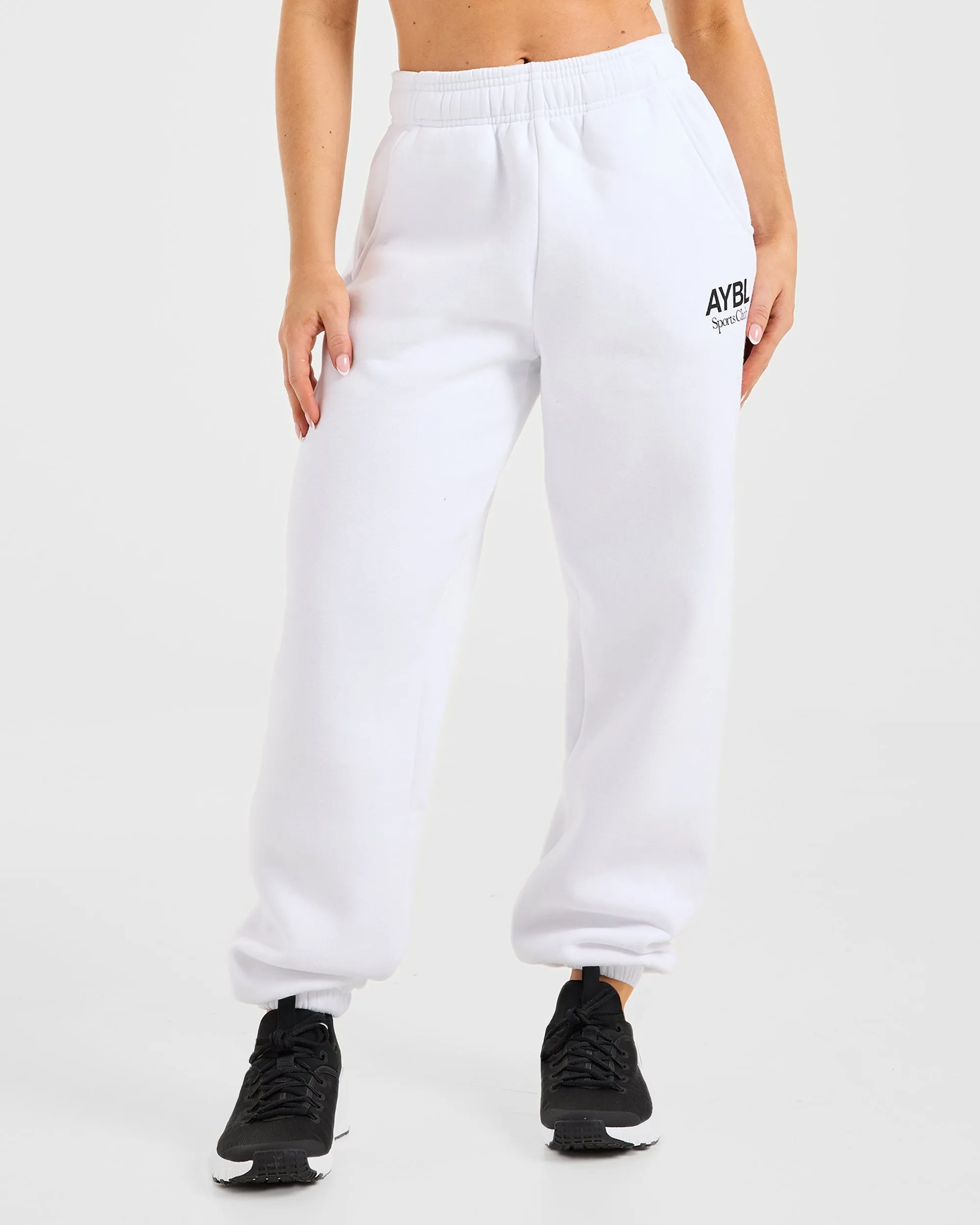 AYBL Sports Club Oversized Joggers - White sold by AYBL