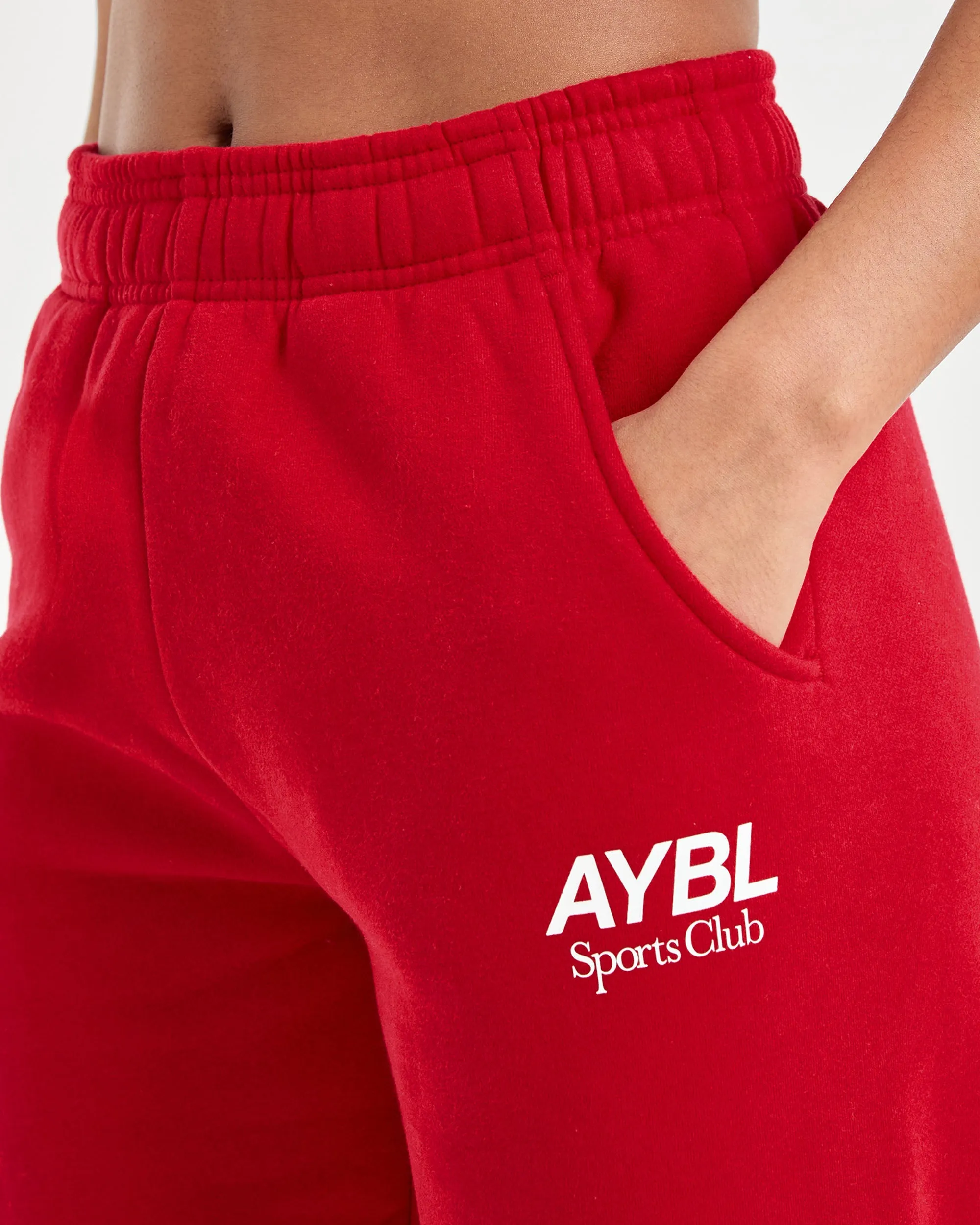 AYBL Sports Club Oversized Joggers - True Red sold by AYBL product image thumbnail 5