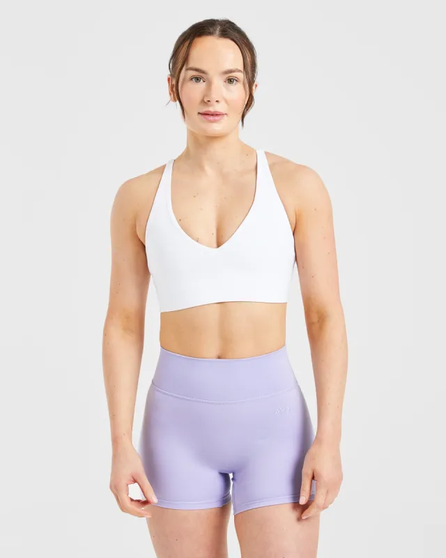 Staple Sports Bra - White sold by AYBL
