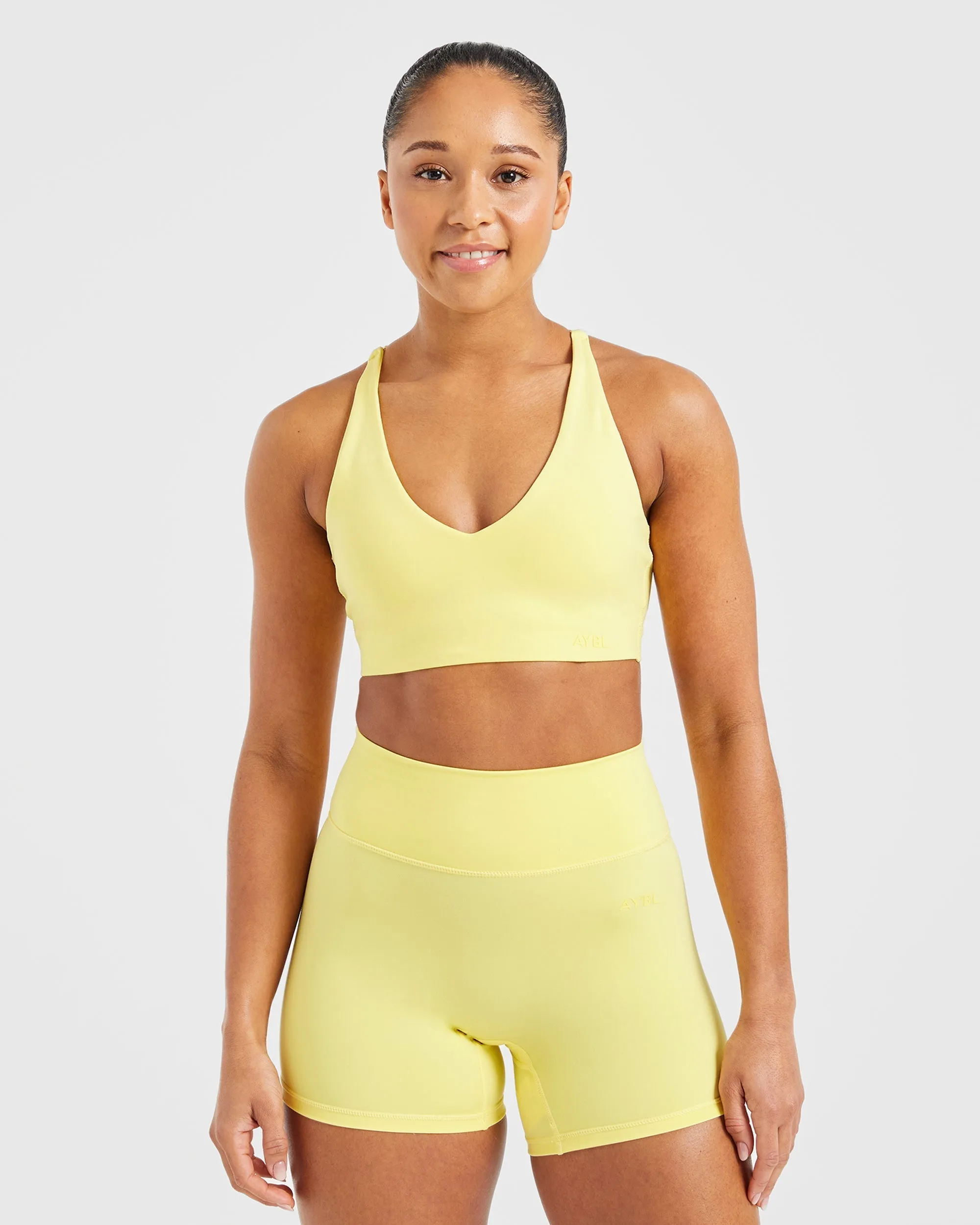 Staple Sports Bra - Pastel Lemon sold by AYBL