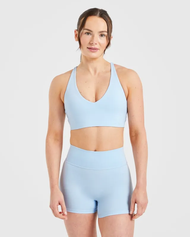 Staple Sports Bra - Pastel Blue sold by AYBL