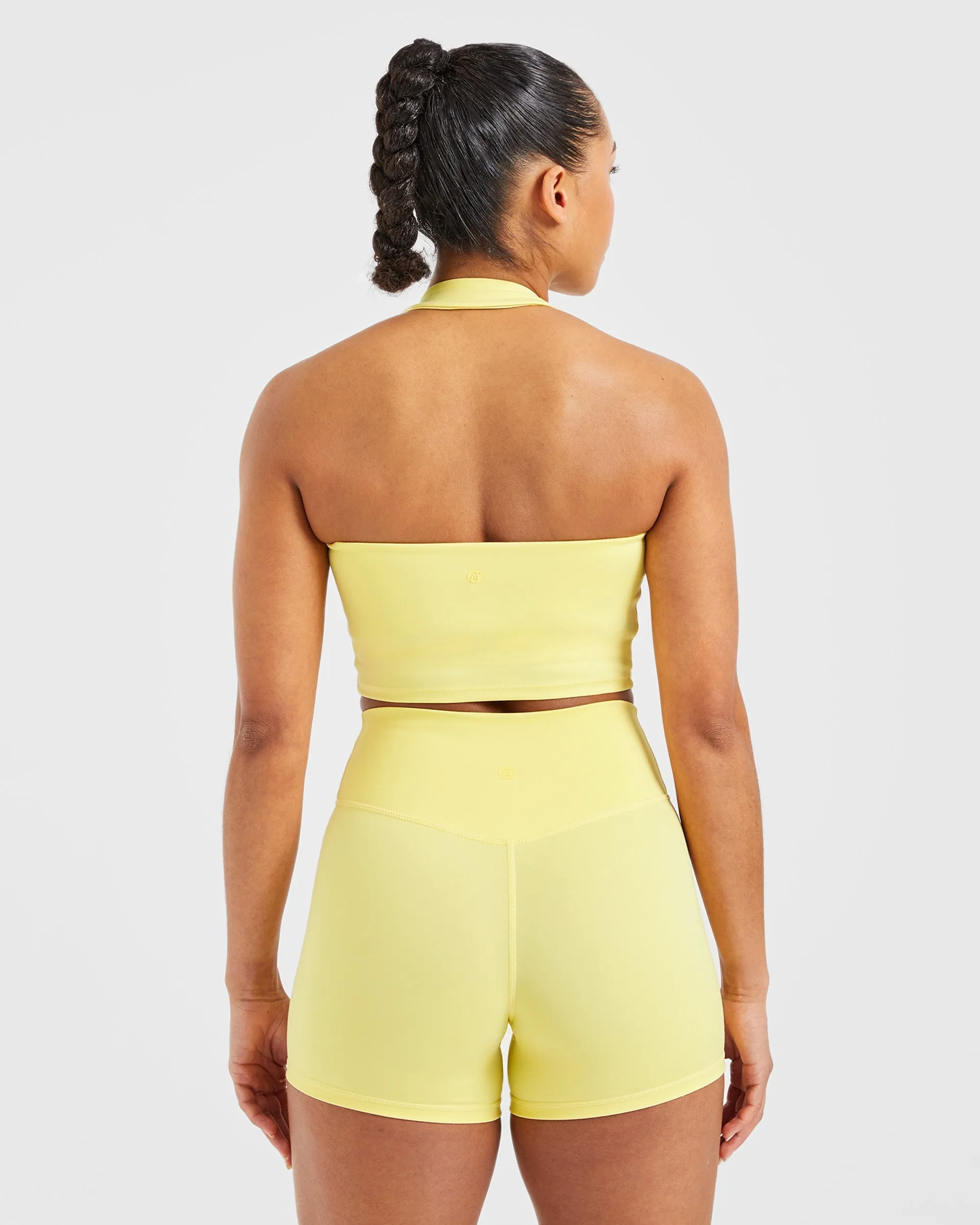 Staple Halterneck Crop Top - Pastel Lemon sold by AYBL product image thumbnail 2