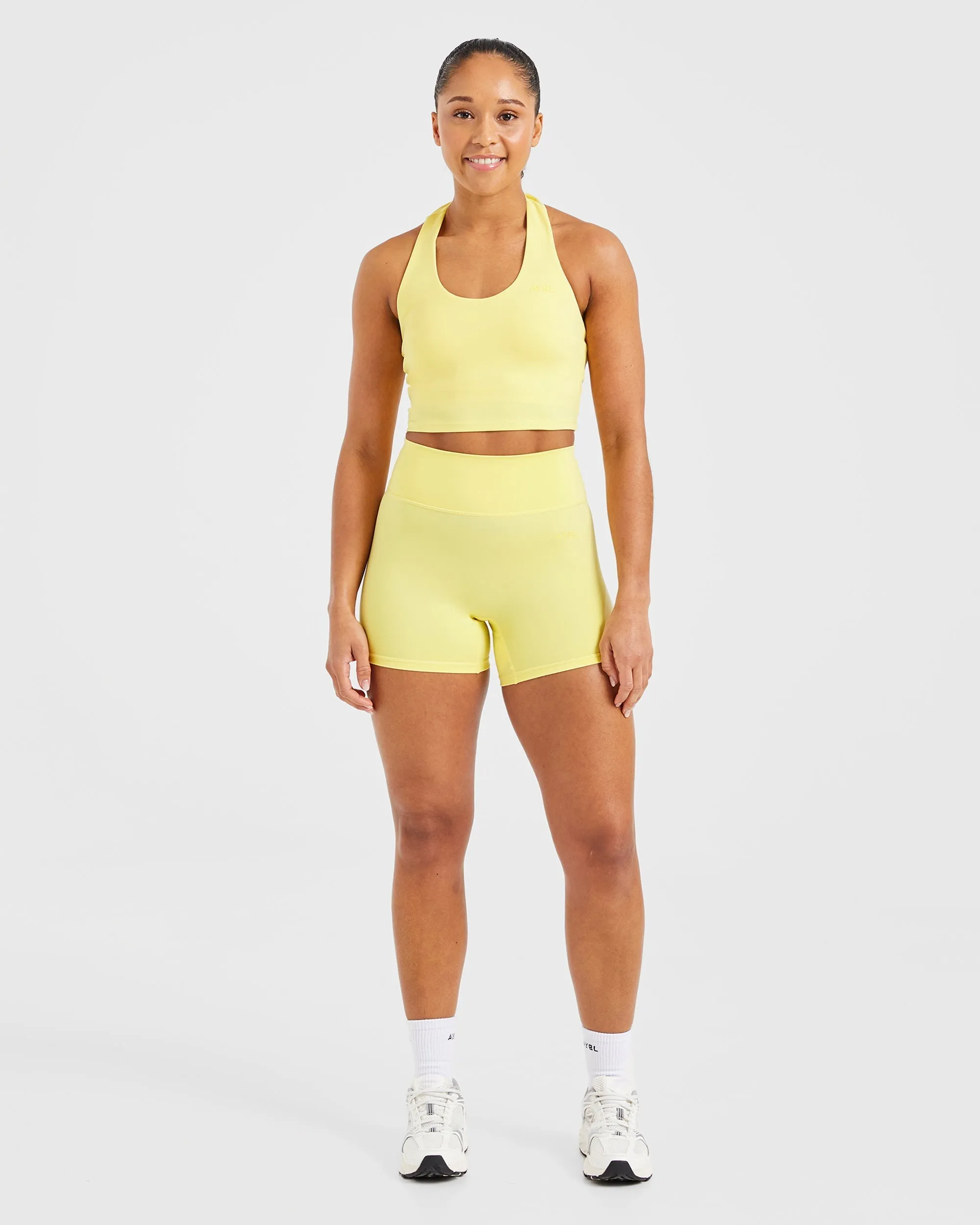 Staple Halterneck Crop Top - Pastel Lemon sold by AYBL product image thumbnail 3