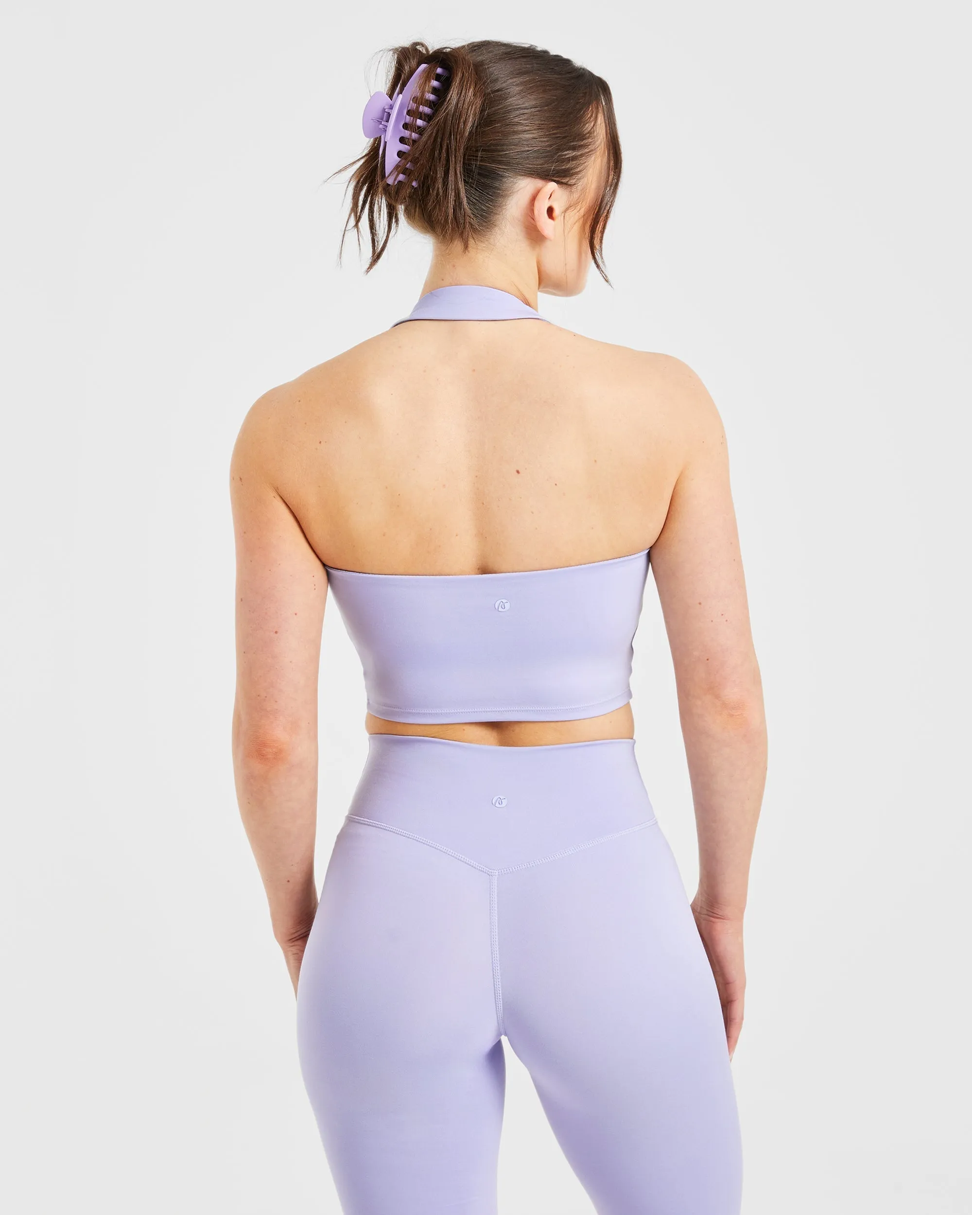 Staple Halterneck Crop Top - Pastel Lavender sold by AYBL product image thumbnail 2