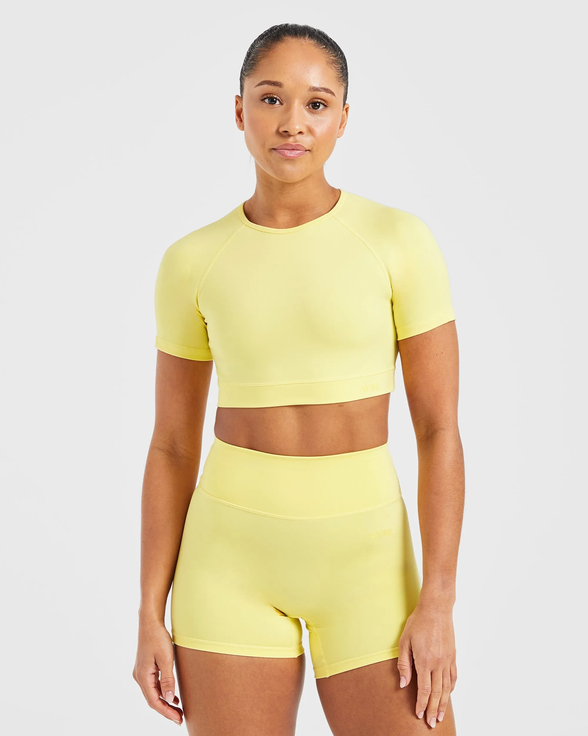 Staple Crop Top - Pastel Lemon sold by AYBL