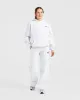 AYBL Sports Club Oversized Straight Leg Joggers - Grey Marl/Burgundy sold by AYBL