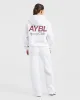 AYBL Sports Club Oversized Straight Leg Joggers - Grey Marl/Burgundy sold by AYBL